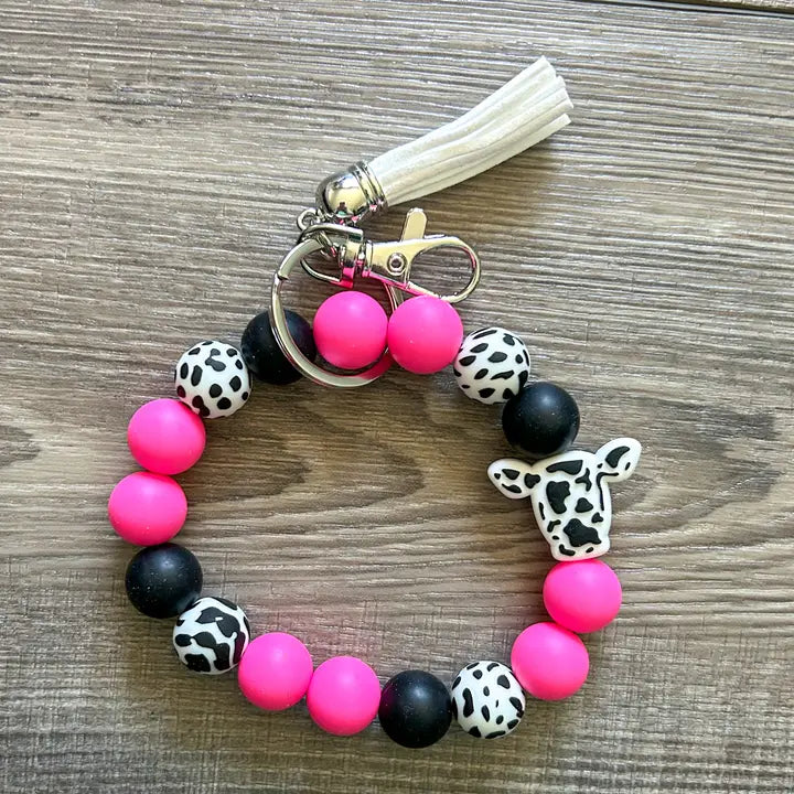 Cow Head Silicone Keychain - Henderson's Western Store