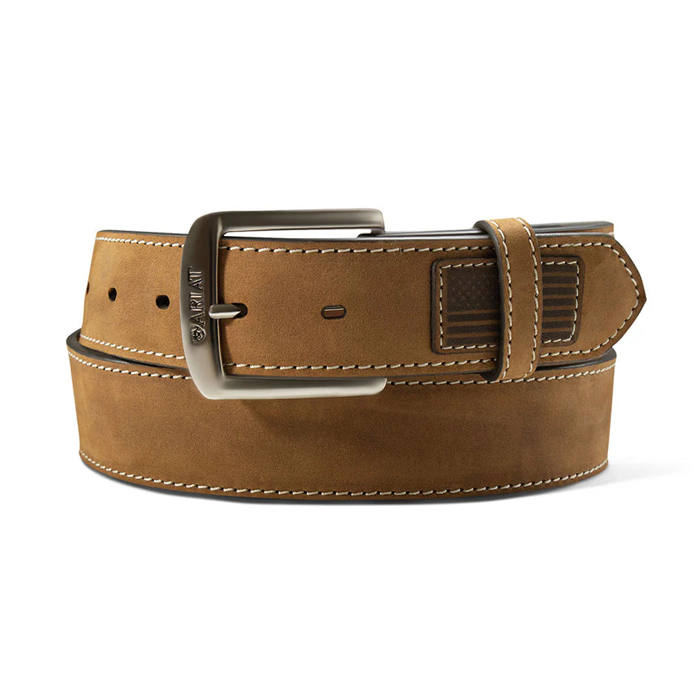 Ariat American Flag Patch Belt - Henderson's Western Store