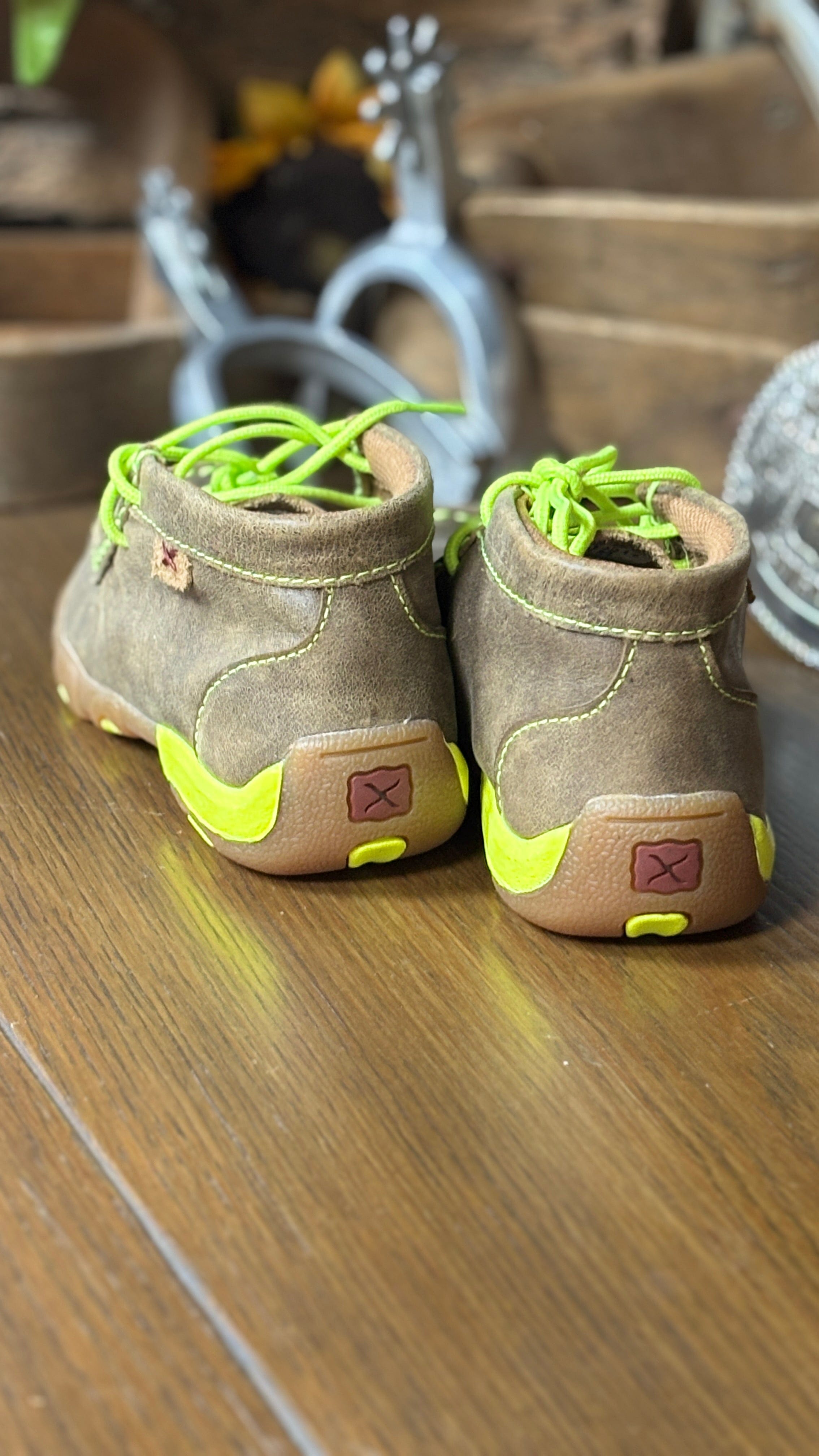 Youth Driving Moc by Twisted X ~ Neon Yellow - Henderson's Western Store