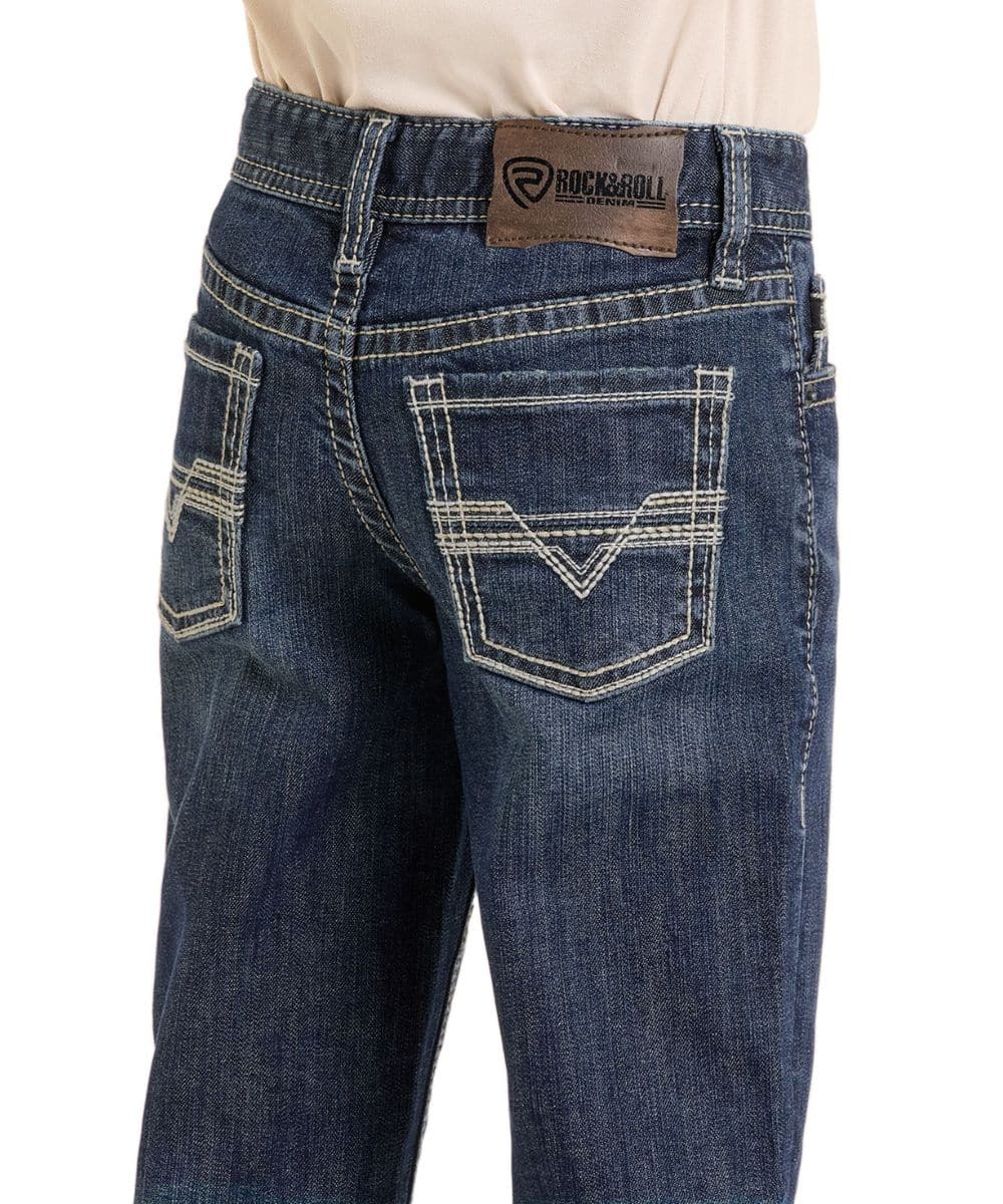 Boy's BB Gun Regular Jeans ~ Two Tone Stitch Pocket by Rock & Roll - Henderson's Western Store