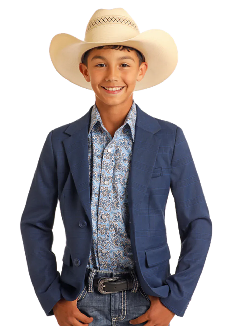 Boys Plaid Sports Coat by Rock & Roll - Henderson's Western Store