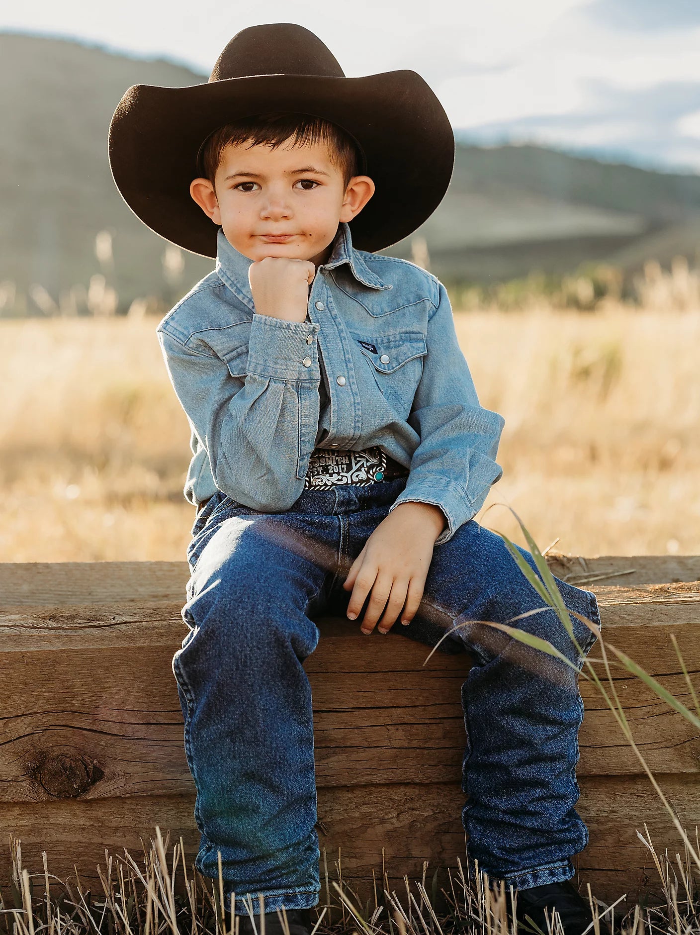 Boy's Cowboy Cut® Western Shirt by Wrangler - Henderson's Western Store