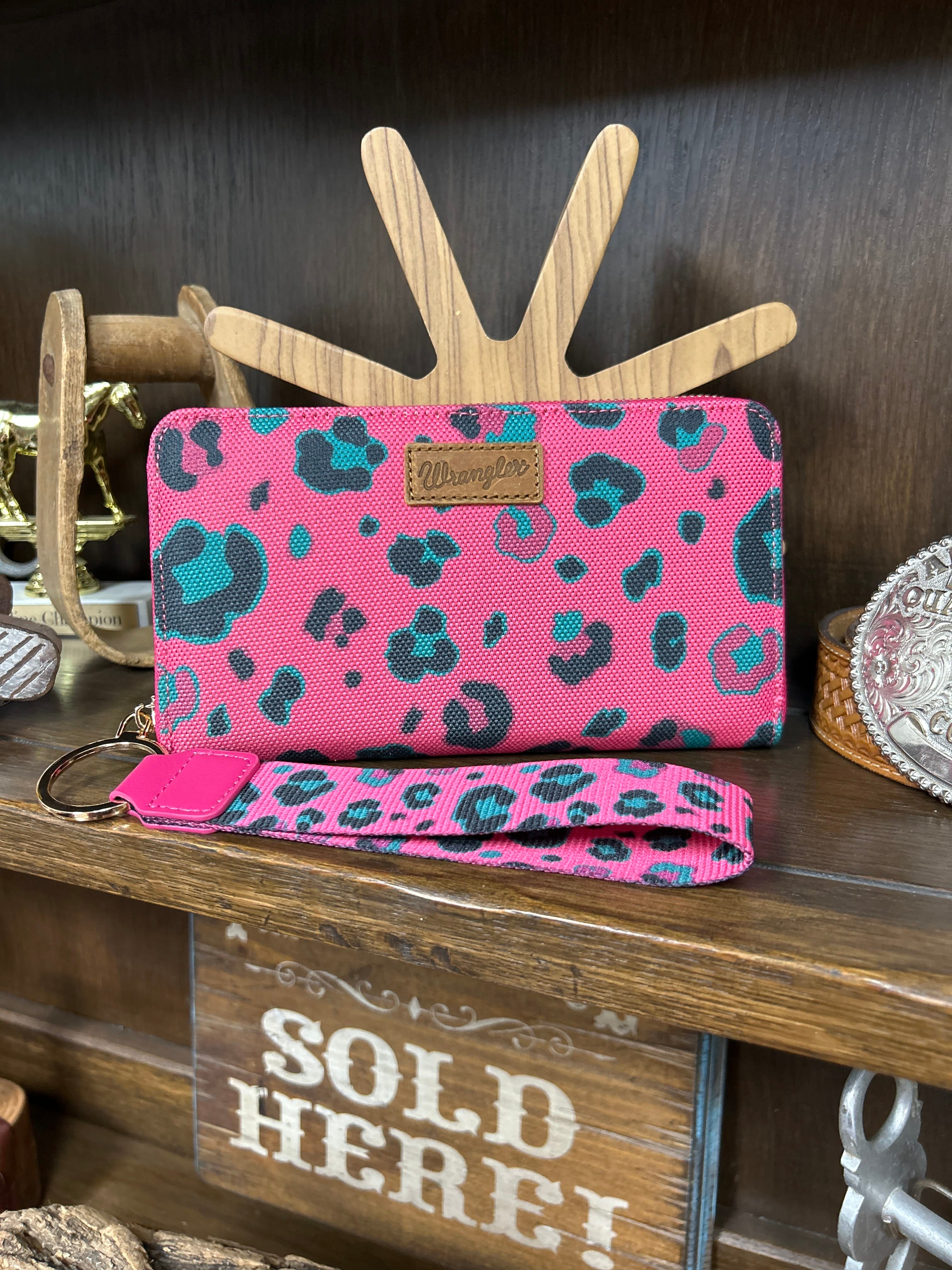 Wrangler Leopard Print Wallet/Wristlet - Henderson's Western Store