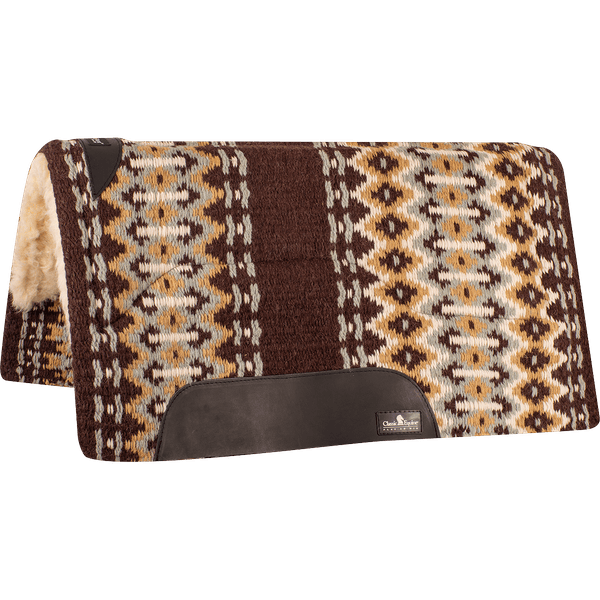 Sensorflex Wool Felt Pad ~ Coffee/Seafoam - Henderson's Western Store