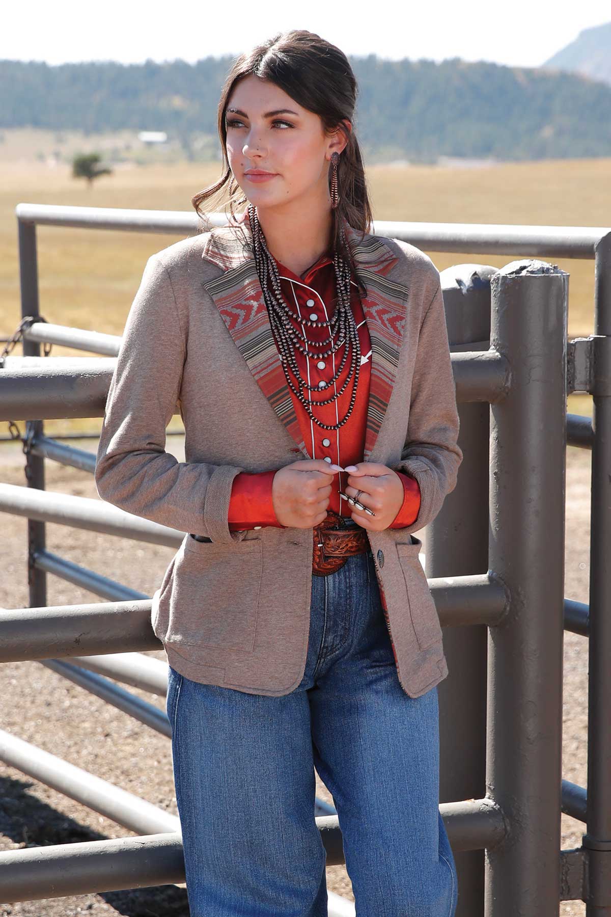 Cruel Girl Blazer ~ Stone - Henderson's Western Store