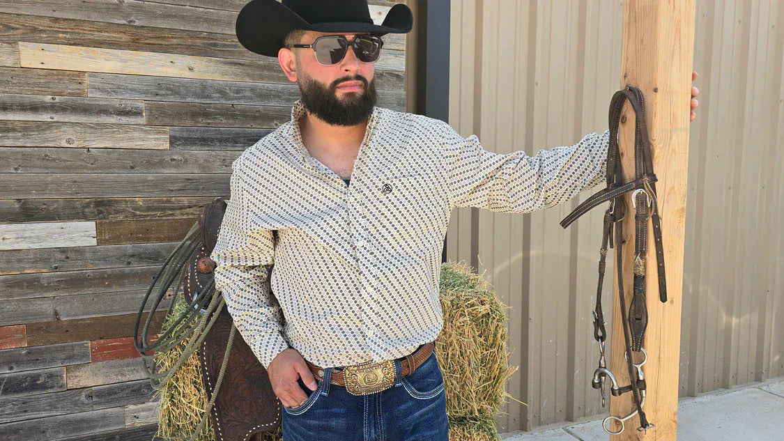 CueroLine Western Shirt ~ Cream - Henderson's Western Store