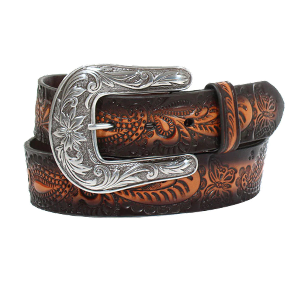 Ladies Angel Ranch Belt- Floral - Henderson's Western Store