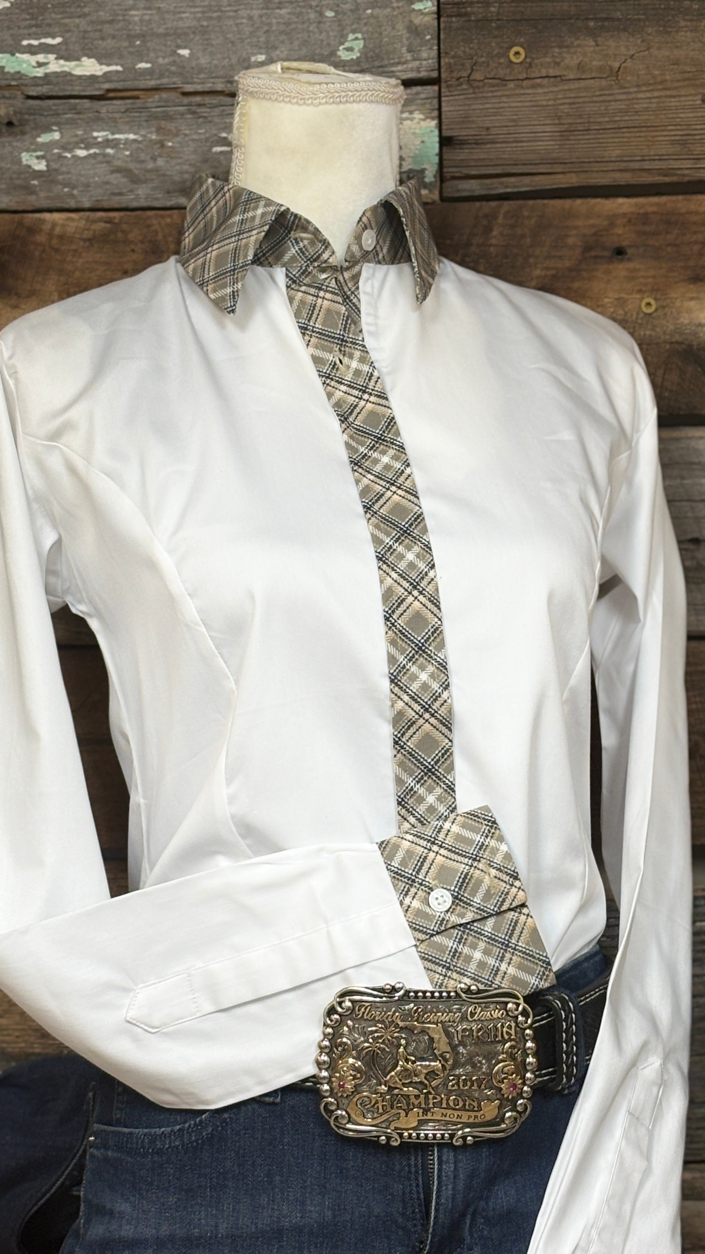 RHC Concealed Zipper Shirt - White - Henderson's Western Store