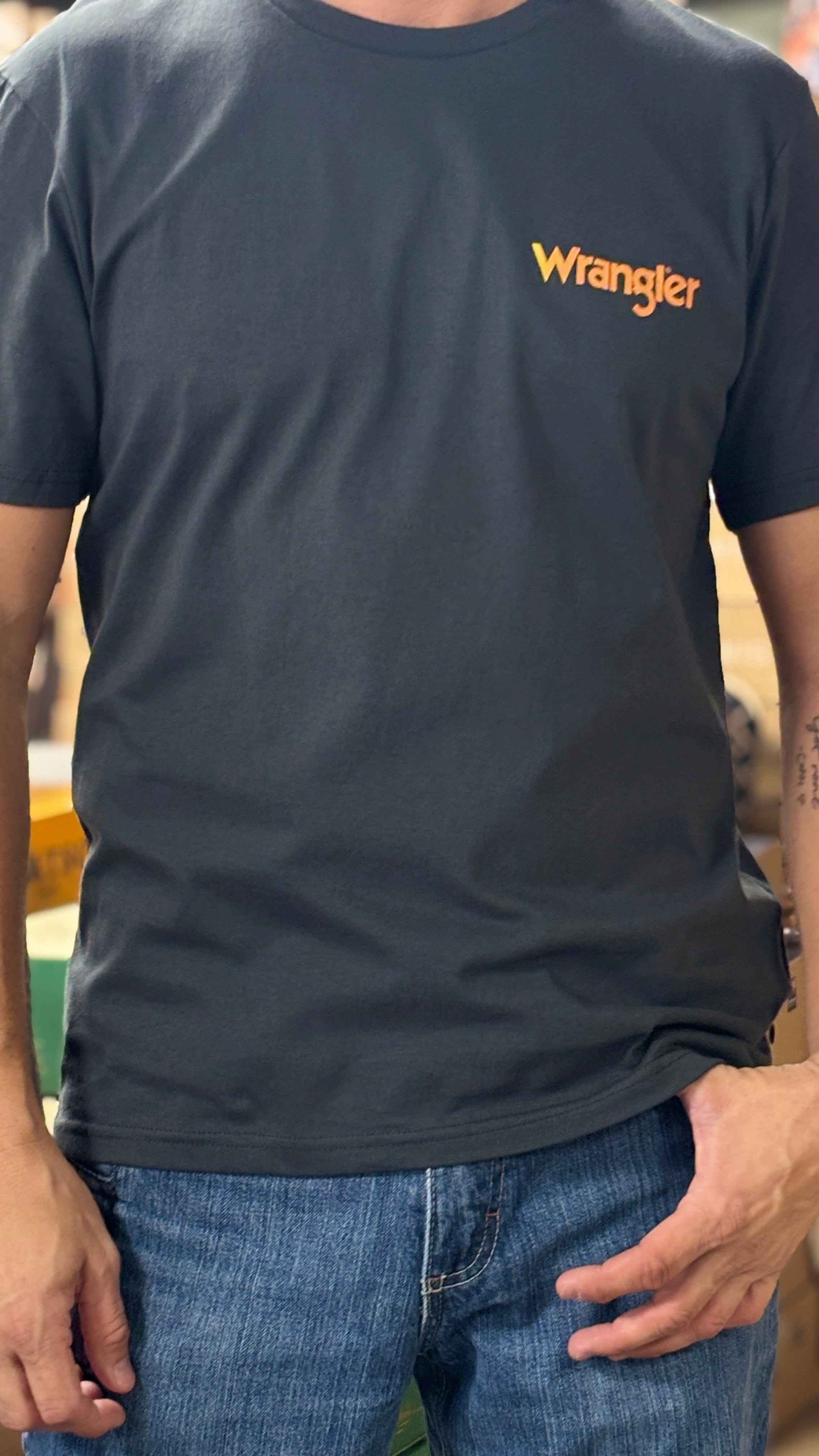 Wrangler Bucking Cowboy Tee - Henderson's Western Store