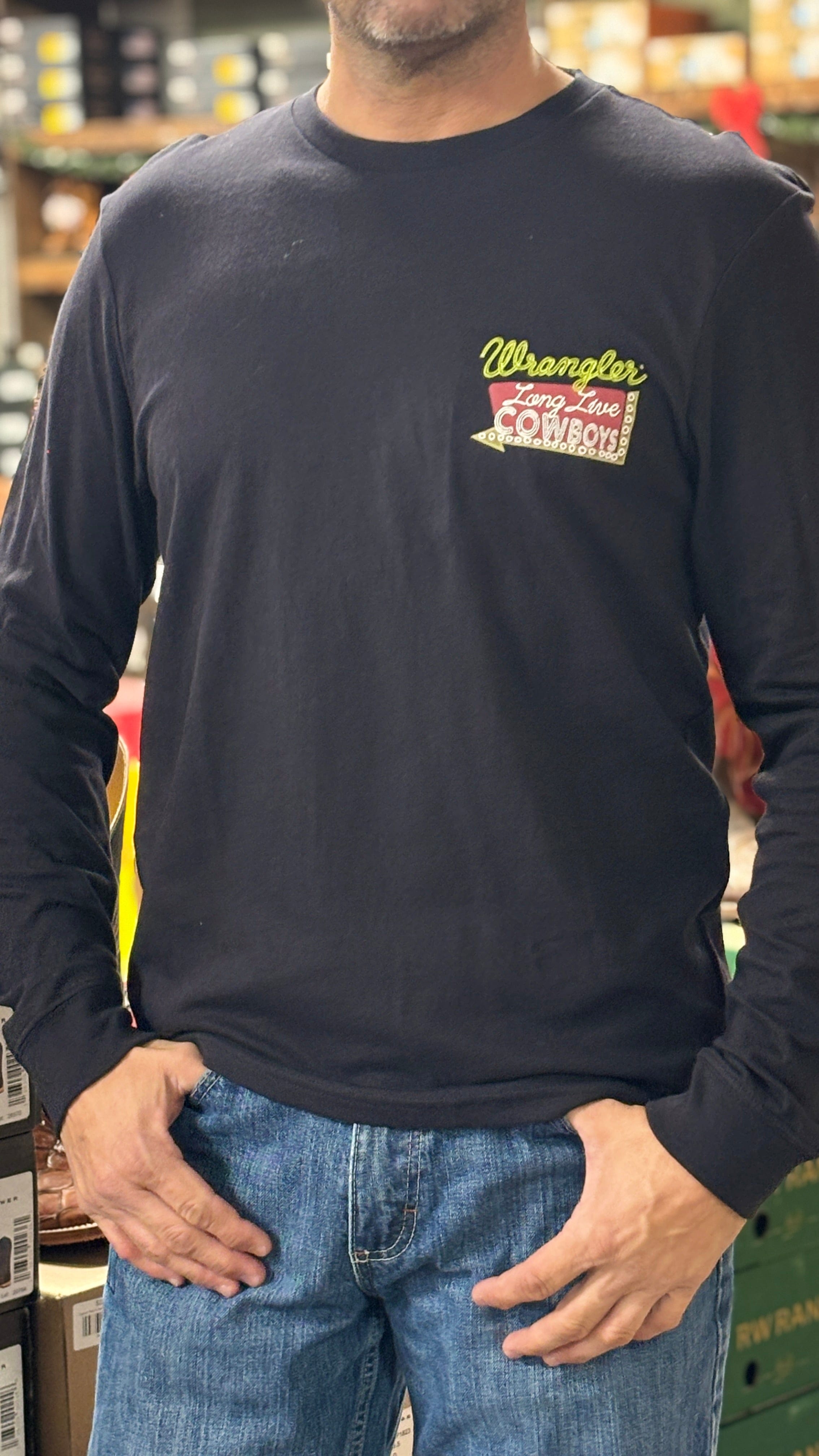 Wrangler Long Live Cowboys Tee - Henderson's Western Store