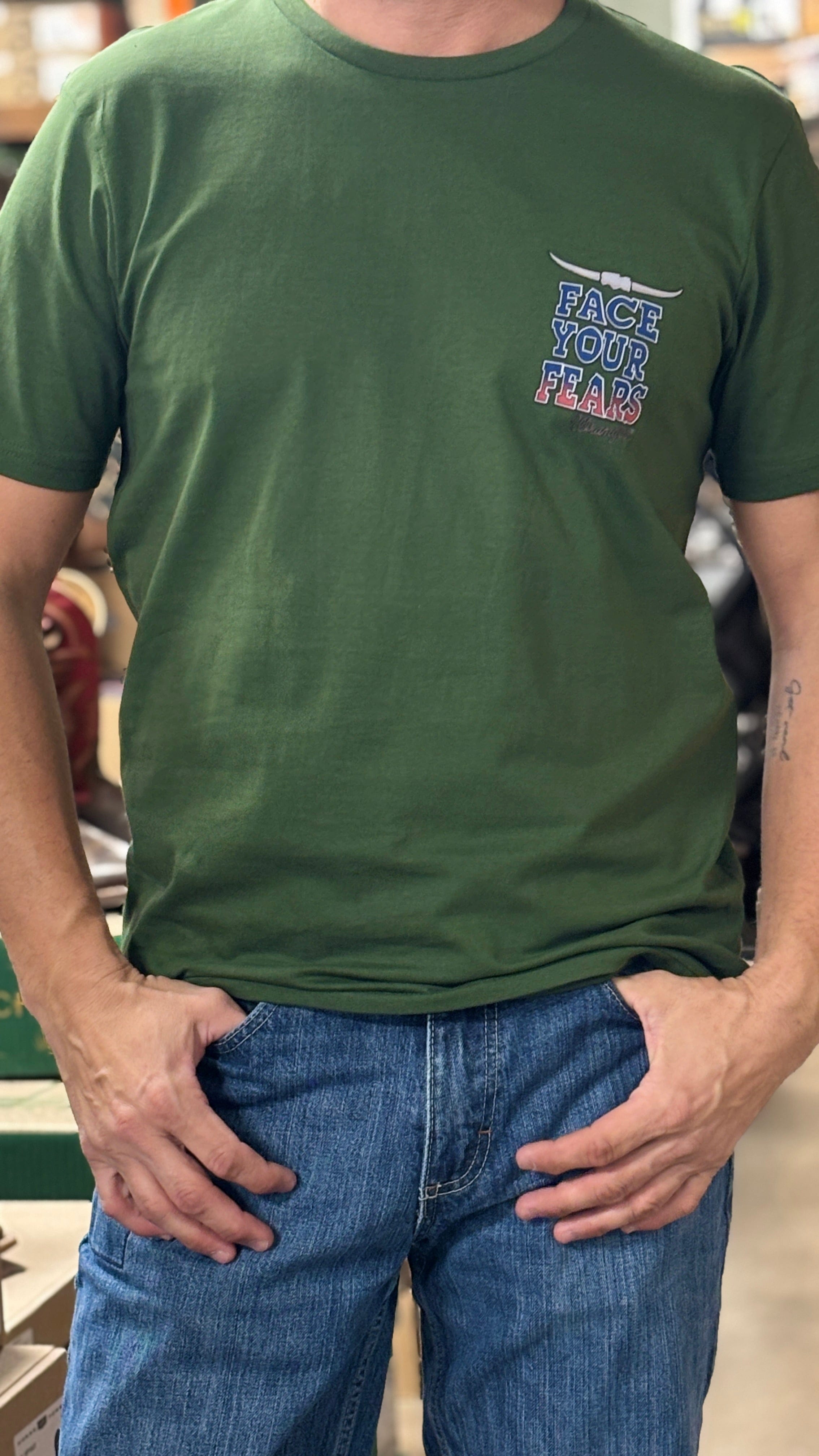 Wrangler Face Your Fears Tee - Henderson's Western Store