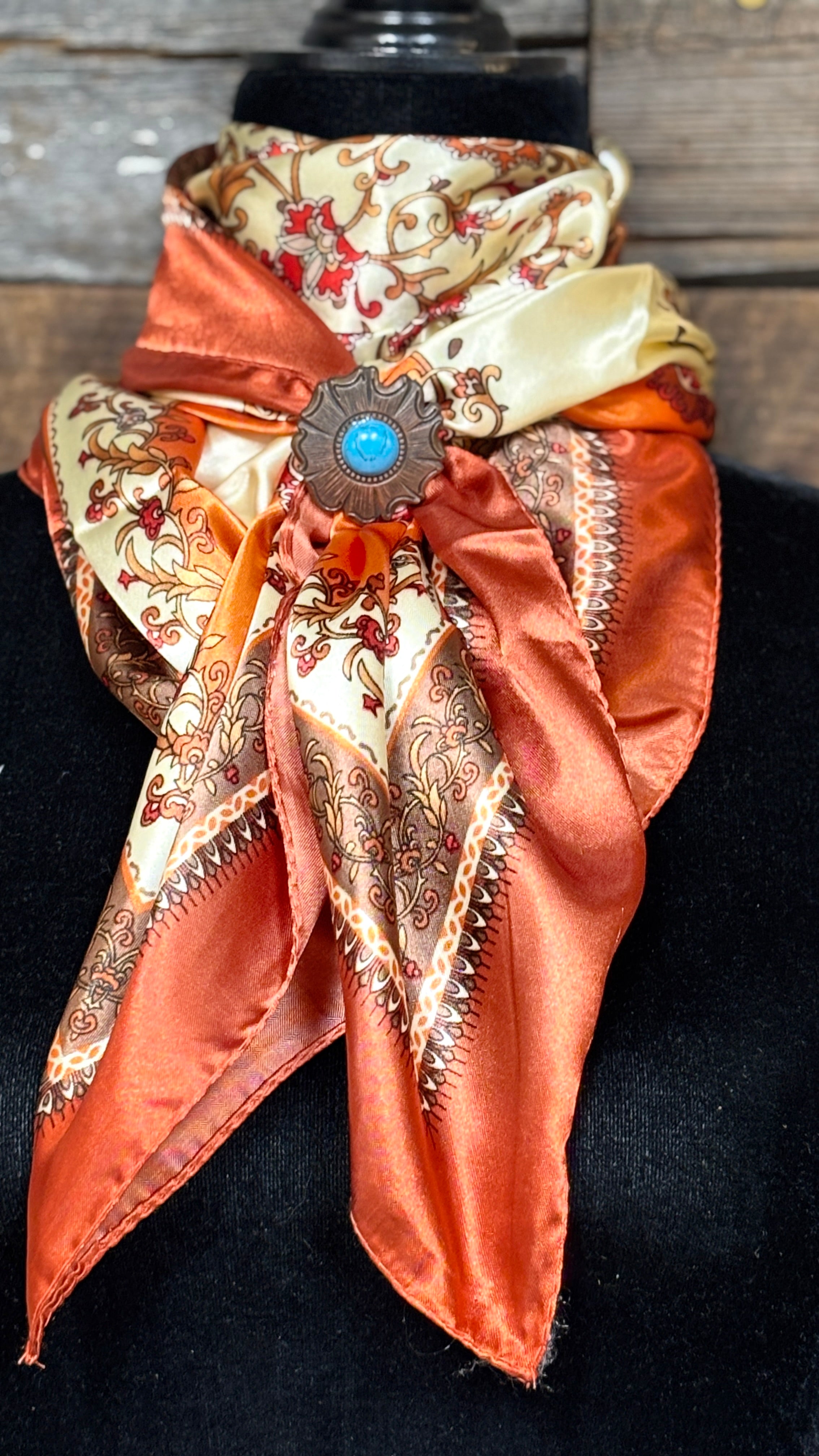 Rodeo Drive Wild Rags/Scarf ~ Pumpkin Spice - Henderson's Western Store