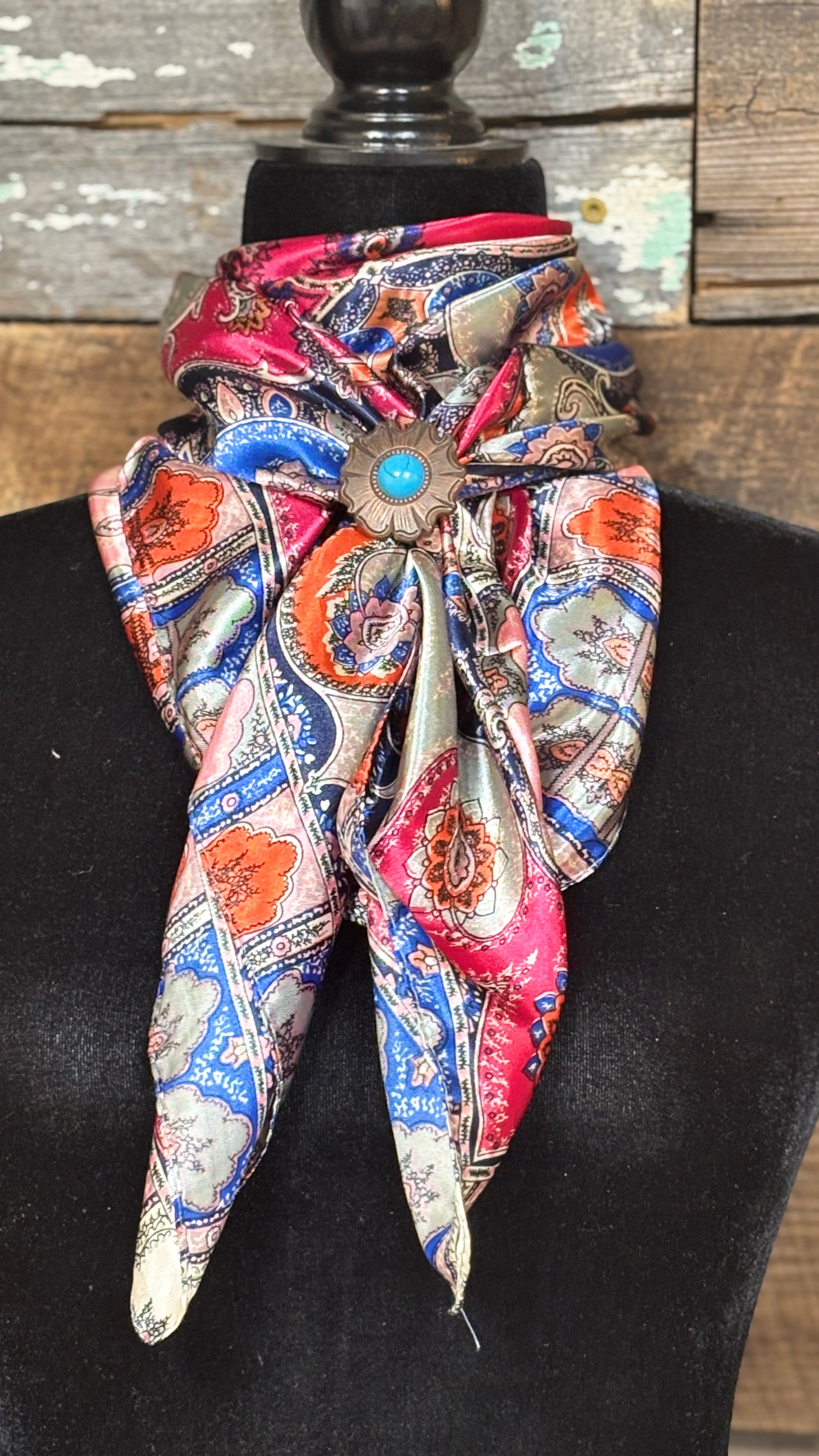 Rodeo Drive Wild Rags/Scarf ~ Hot Pink Paisley - Henderson's Western Store