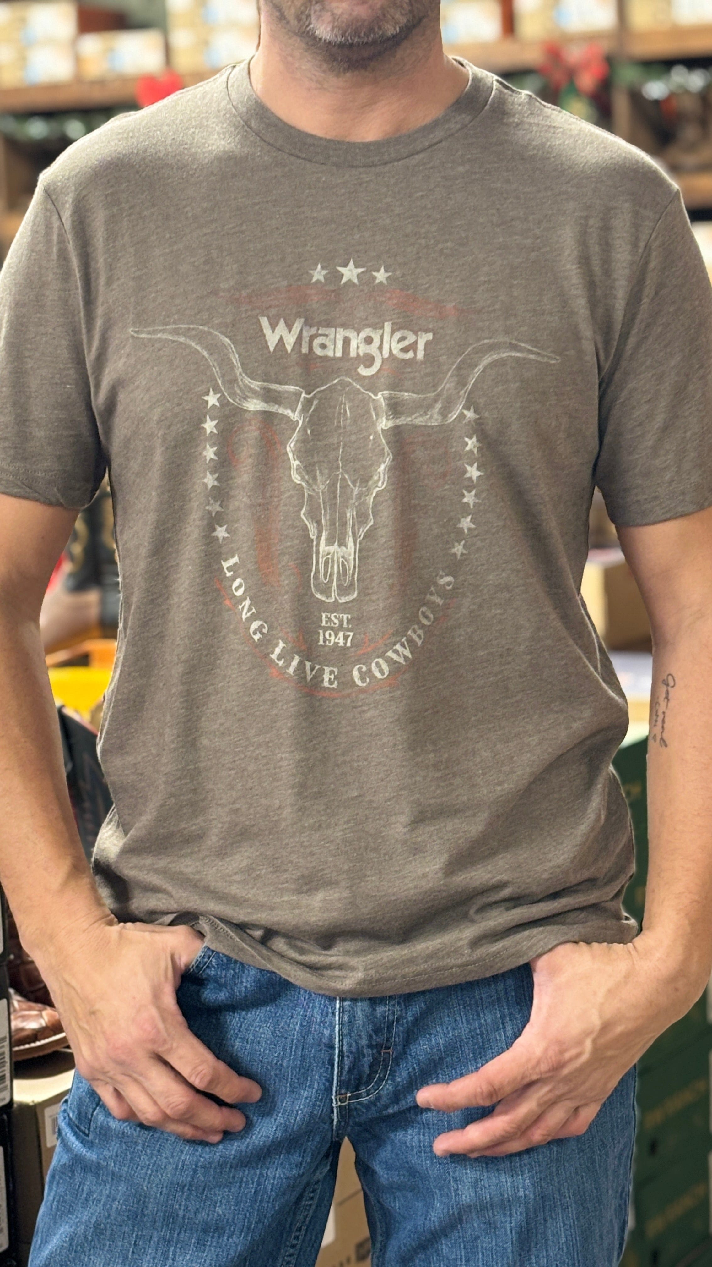 Wrangler Longhorn Graphic Tee - Henderson's Western Store