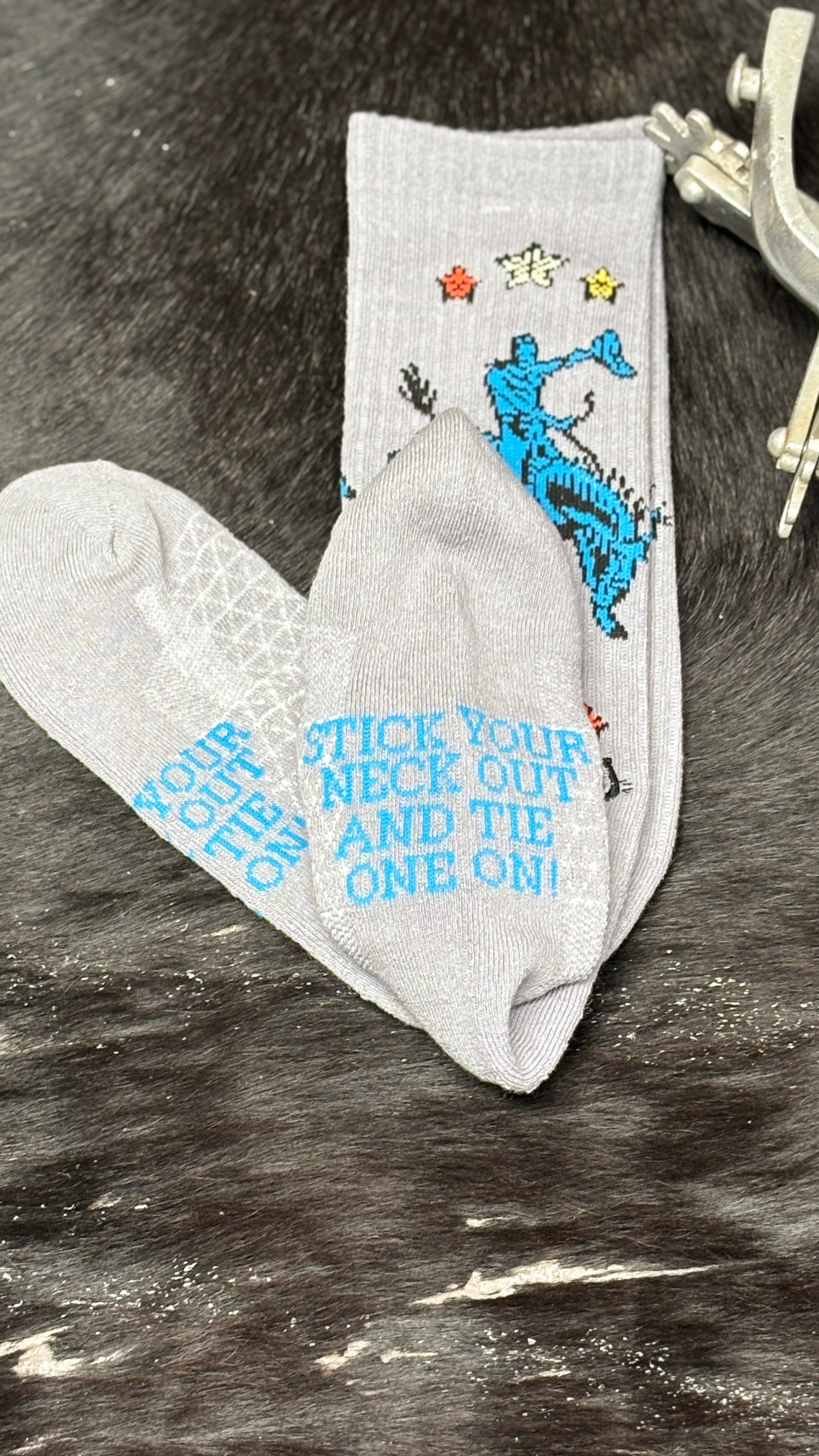 Lucky Chuck Socks ~ Fringe Long Live - Henderson's Western Store