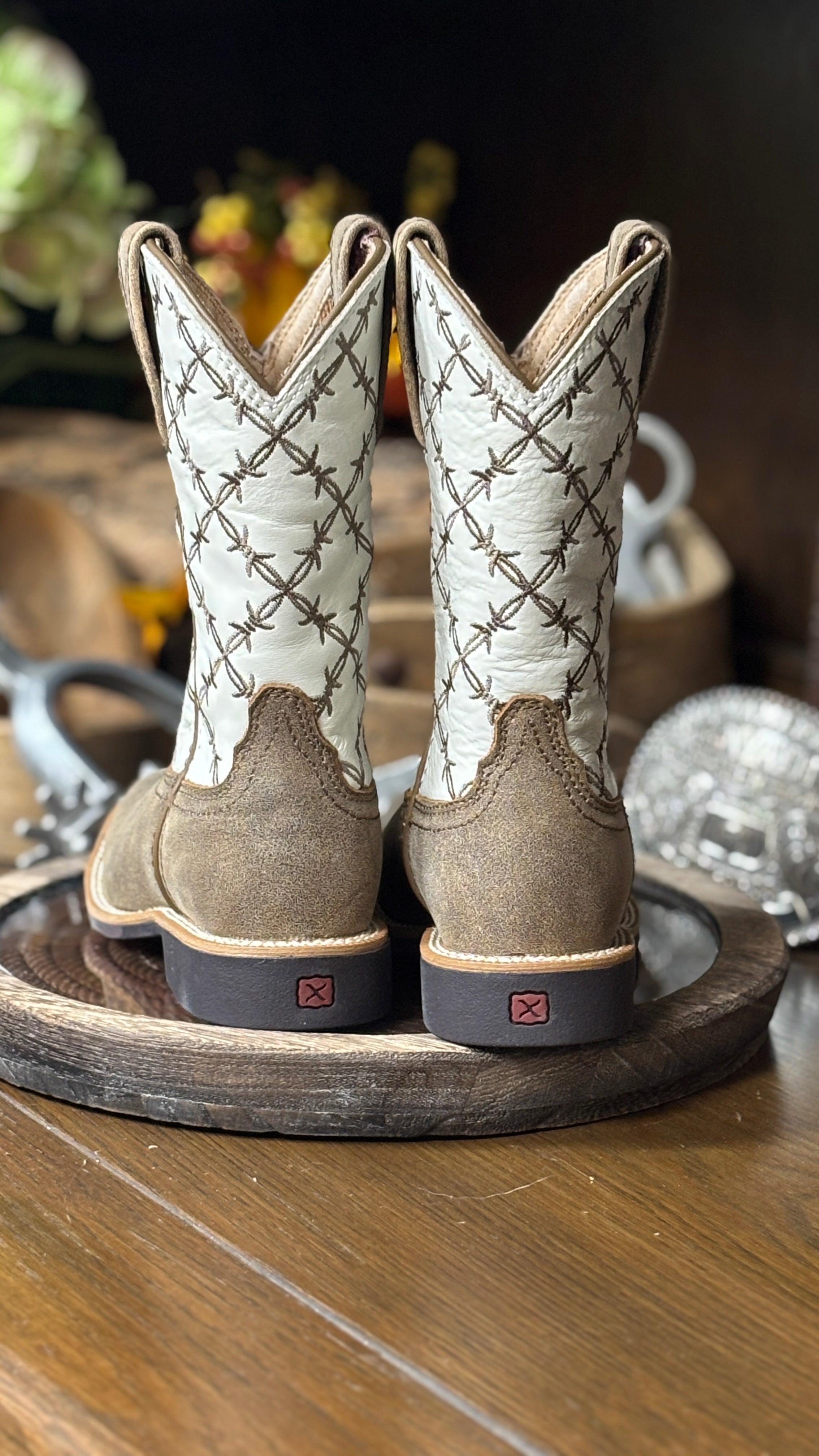 Youth Top Hand Boots by Twisted X ~ White - Henderson's Western Store