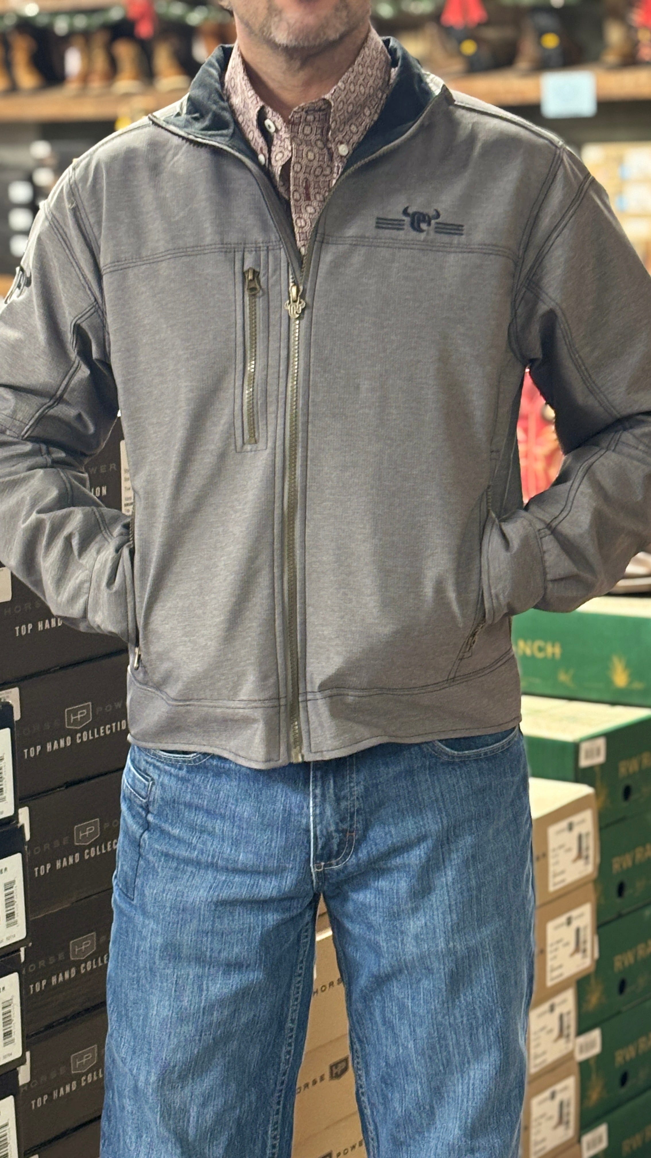 Cowboy Hardware Woodsman Jacket ~ Charcoal - Henderson's Western Store