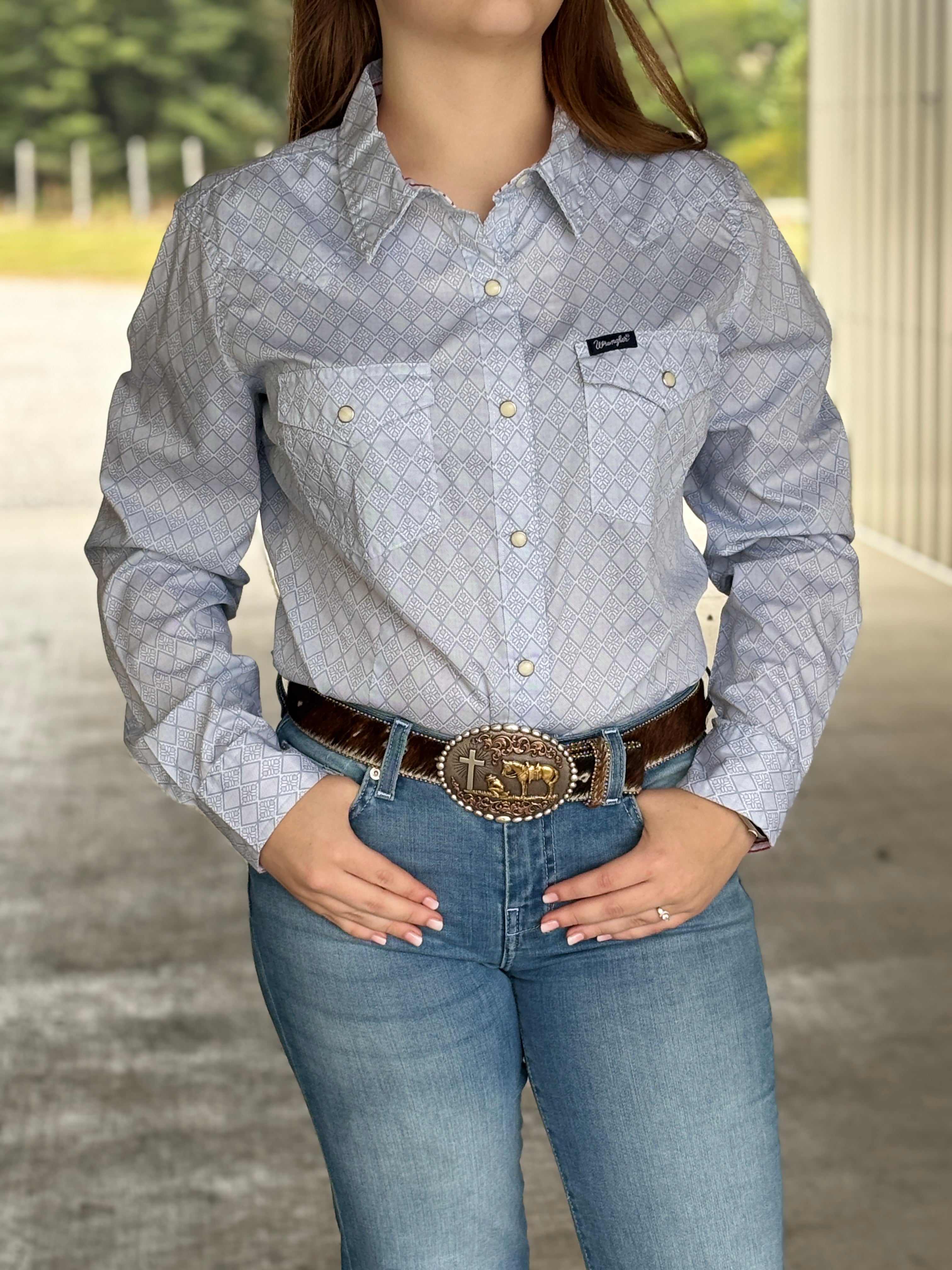 Wrangler Retro Western Snap ~ Diamond Sky - Henderson's Western Store