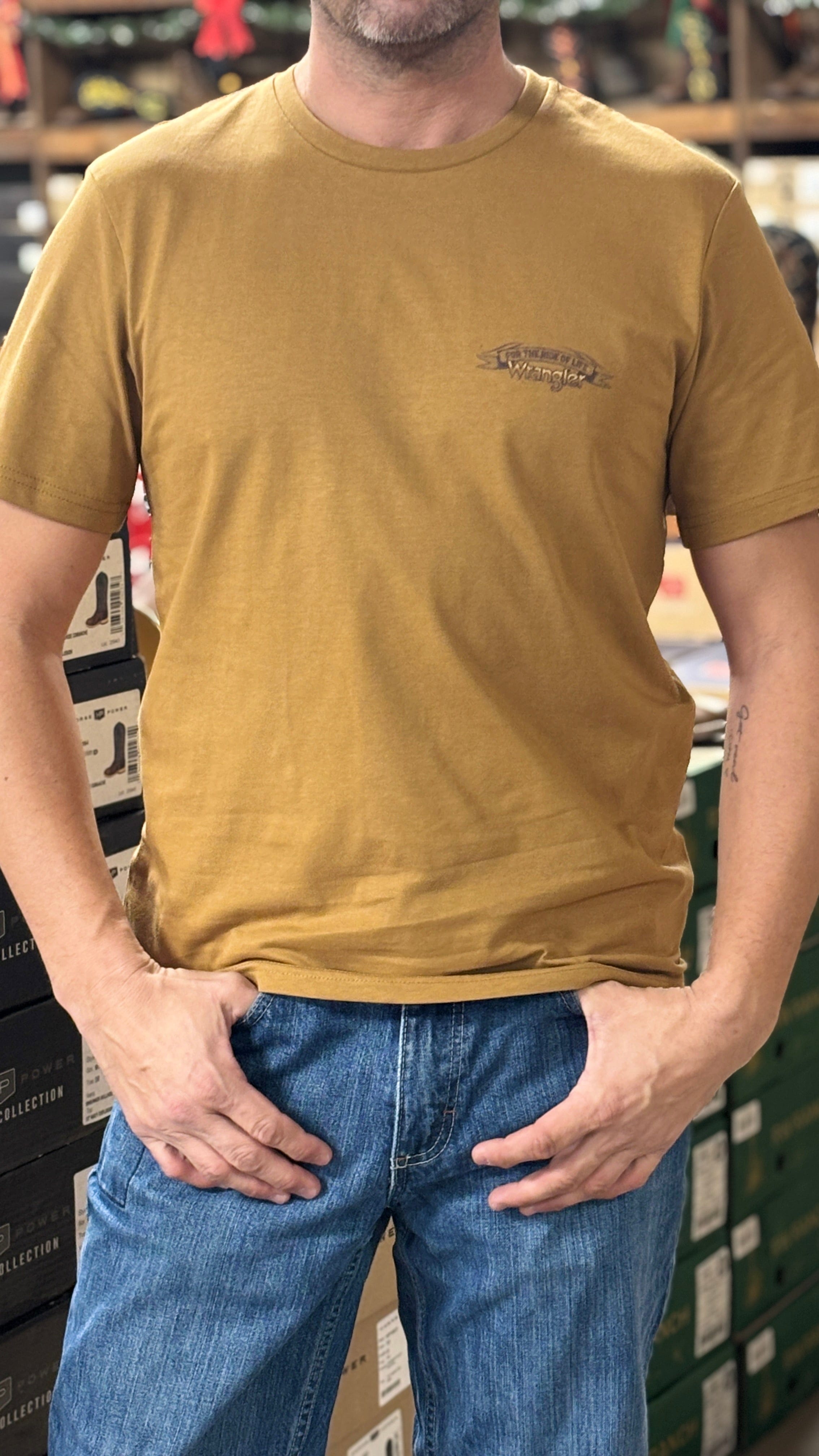 Wrangler Bucking Cowboy Tee - Henderson's Western Store