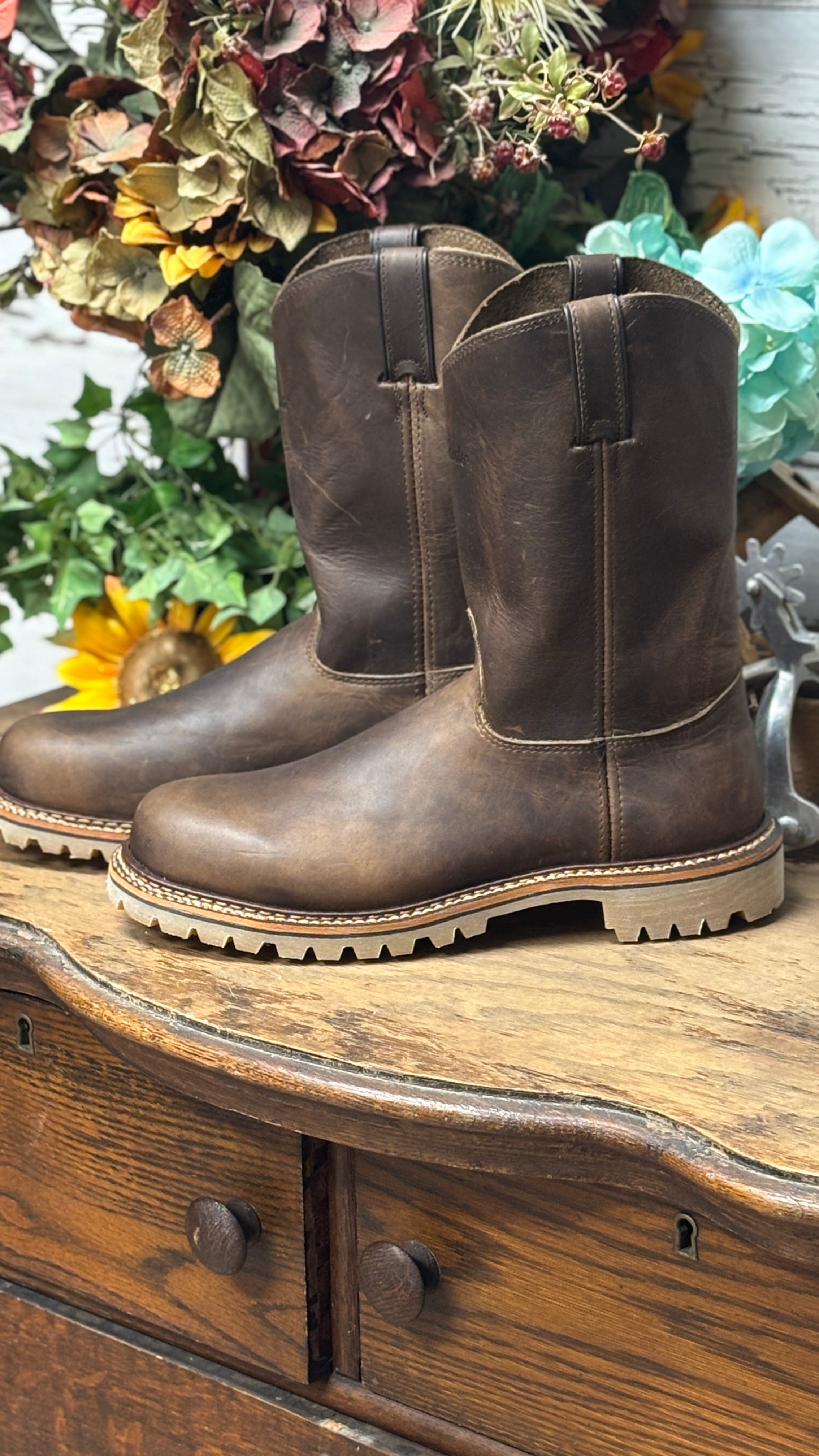 Silverado Pull On Work Boots - Made in USA - Henderson's Western Store