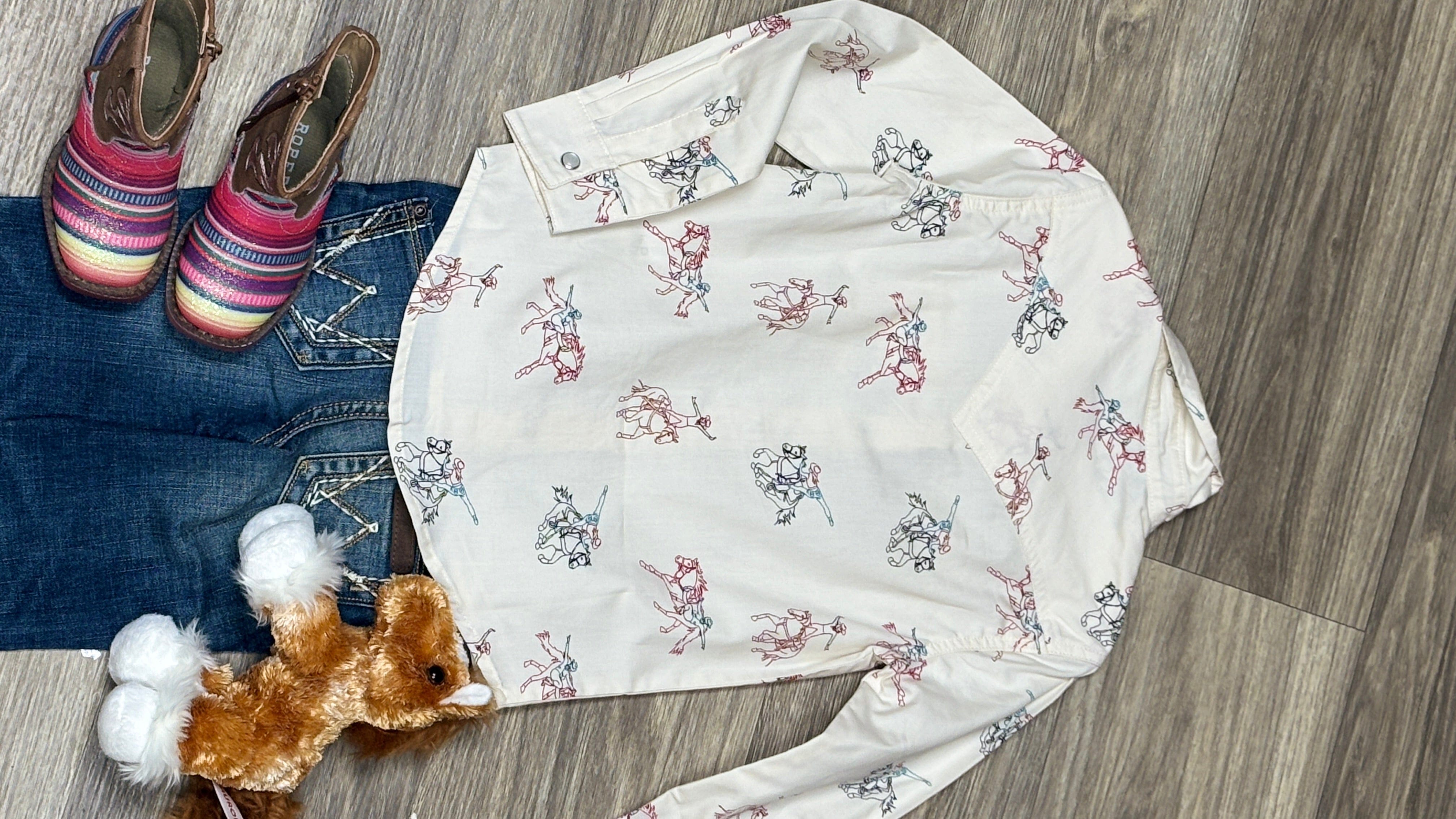 Girl's Wrangler Western Shirt - Henderson's Western Store