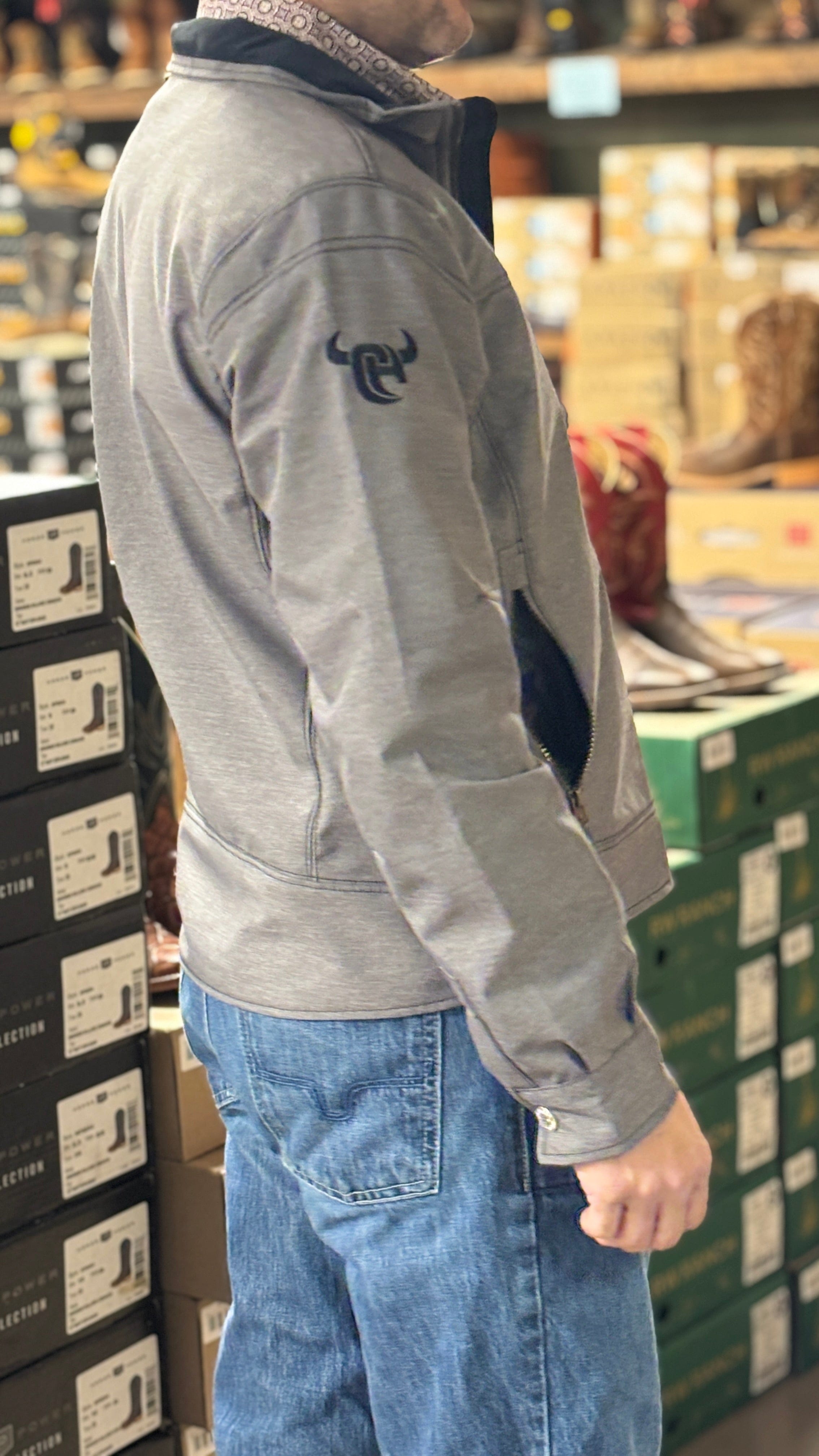 Cowboy Hardware Woodsman Jacket ~ Charcoal - Henderson's Western Store