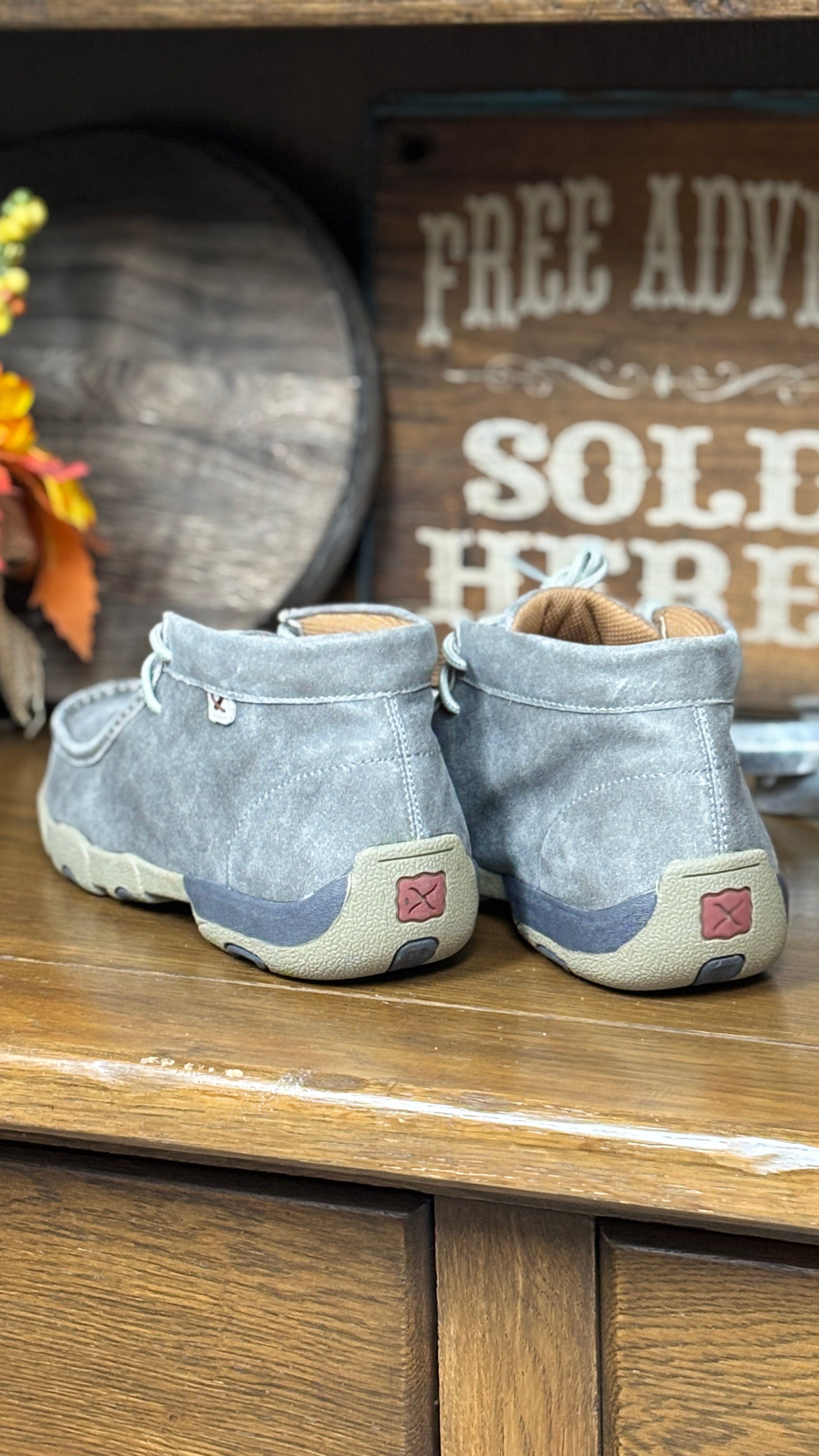Men's Chukka Driving Moc ~ Grey - Henderson's Western Store
