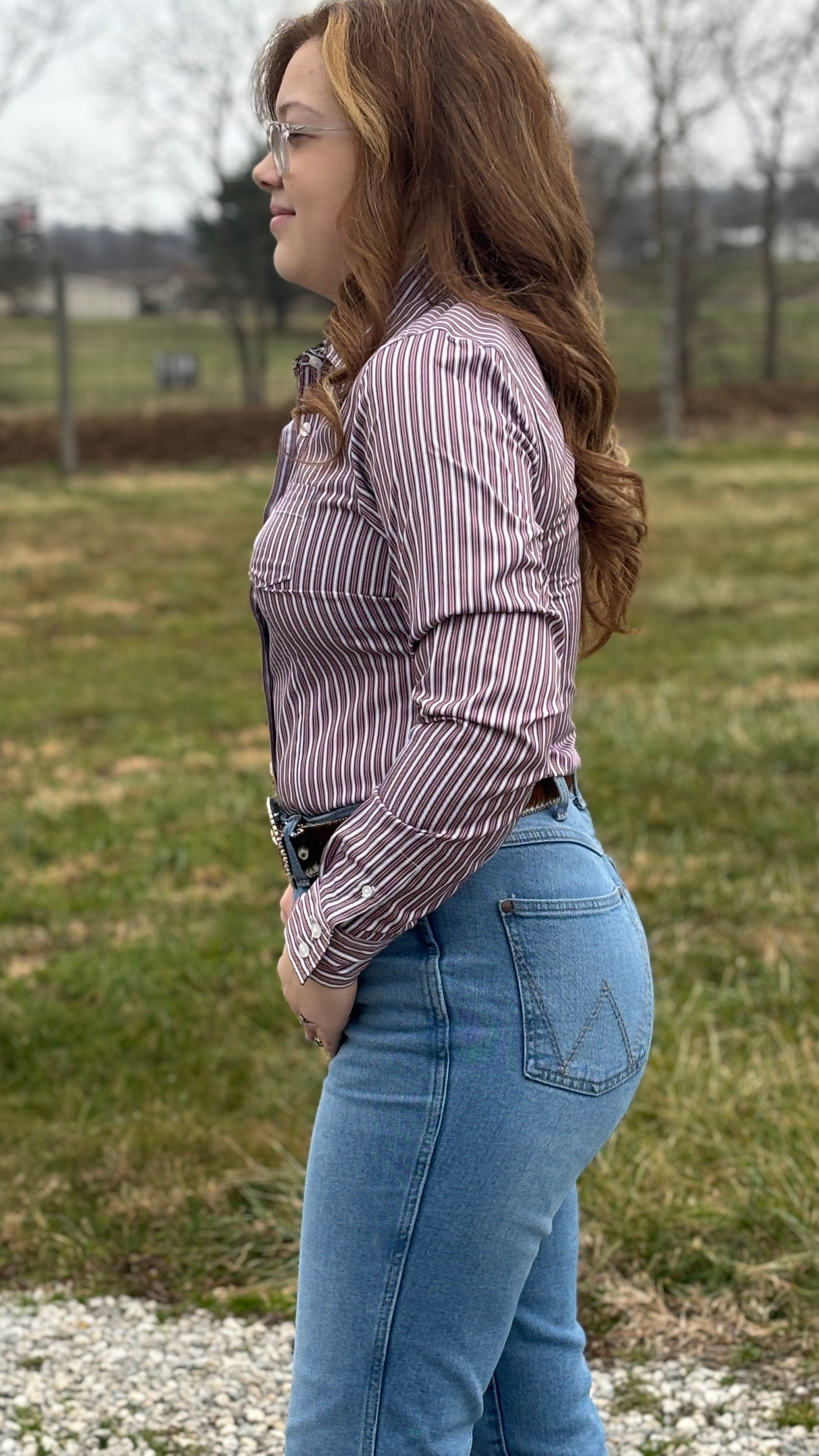 Ladies Cinch ~ Mulberry Stripe - Henderson's Western Store