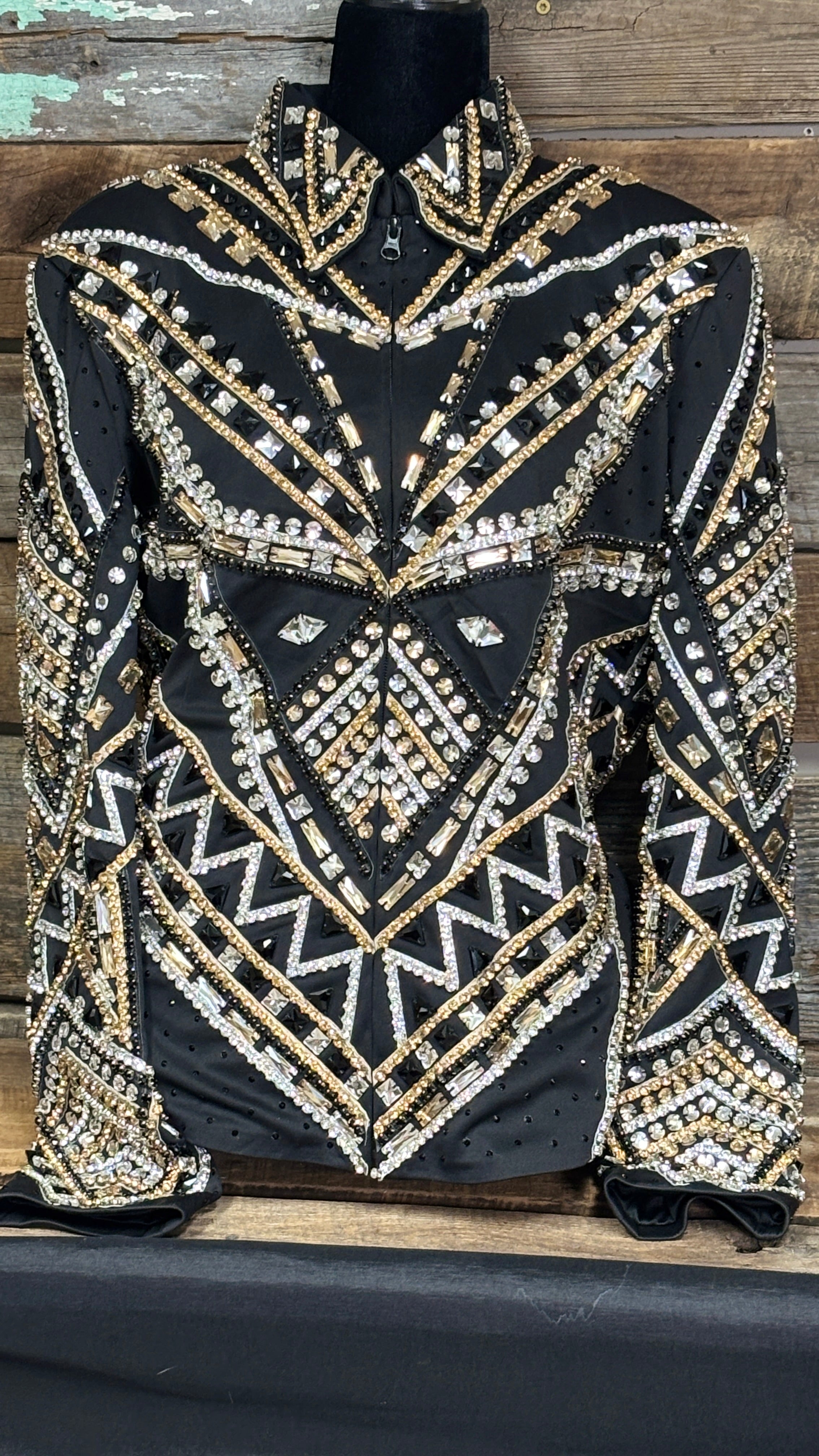 All Day Show Jacket ~ Black & Gold - Henderson's Western Store