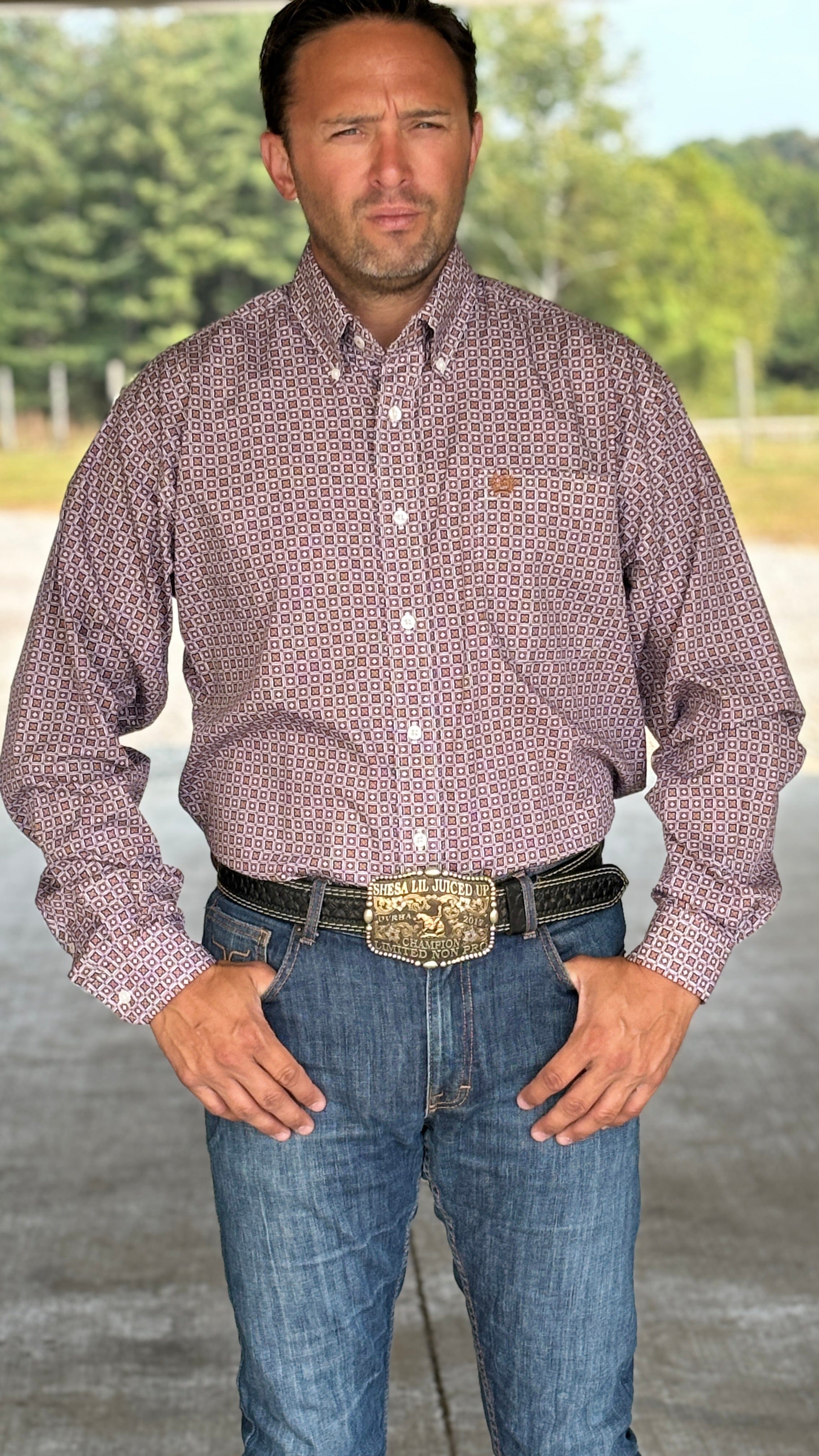 Cinch Plain Weave ~ Purple & Gold - Henderson's Western Store