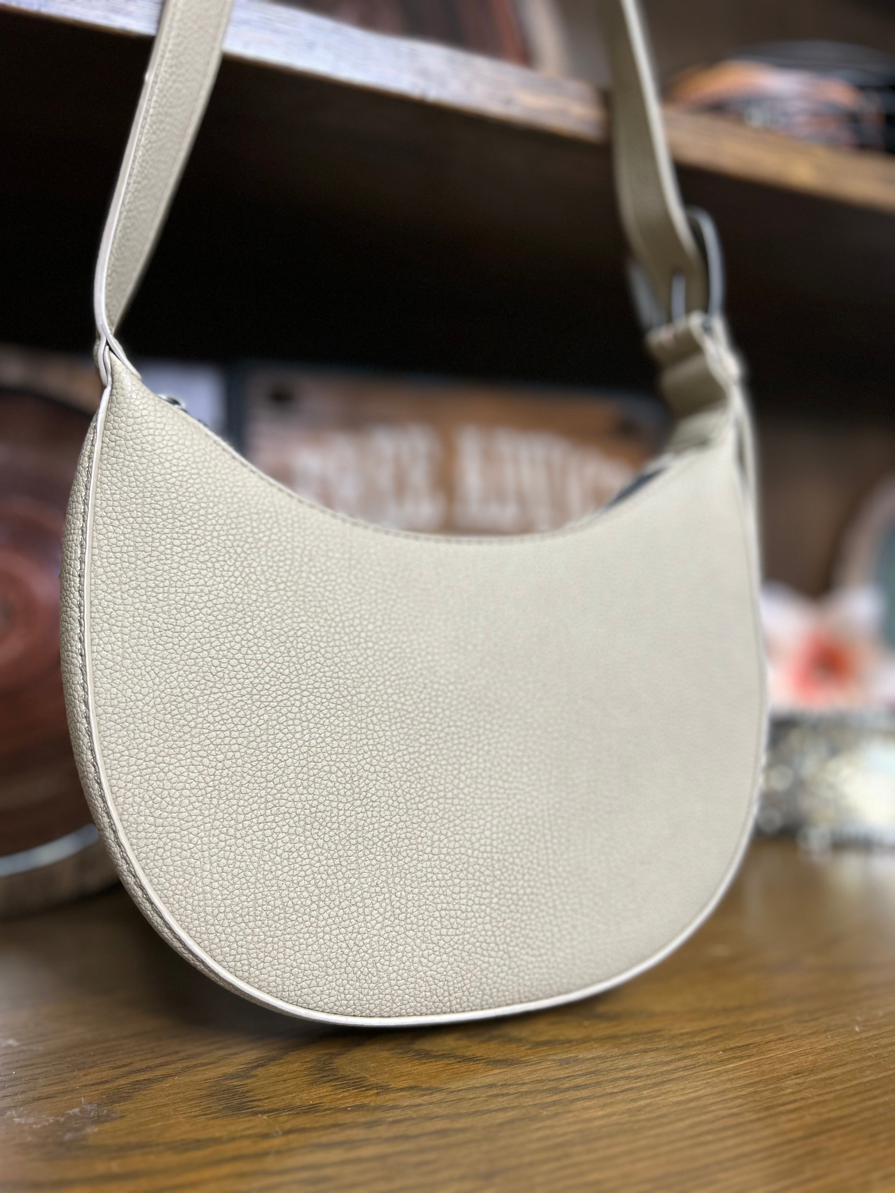 Wrangler Whipstitch Crescent Crossbody ~ Tan - Henderson's Western Store