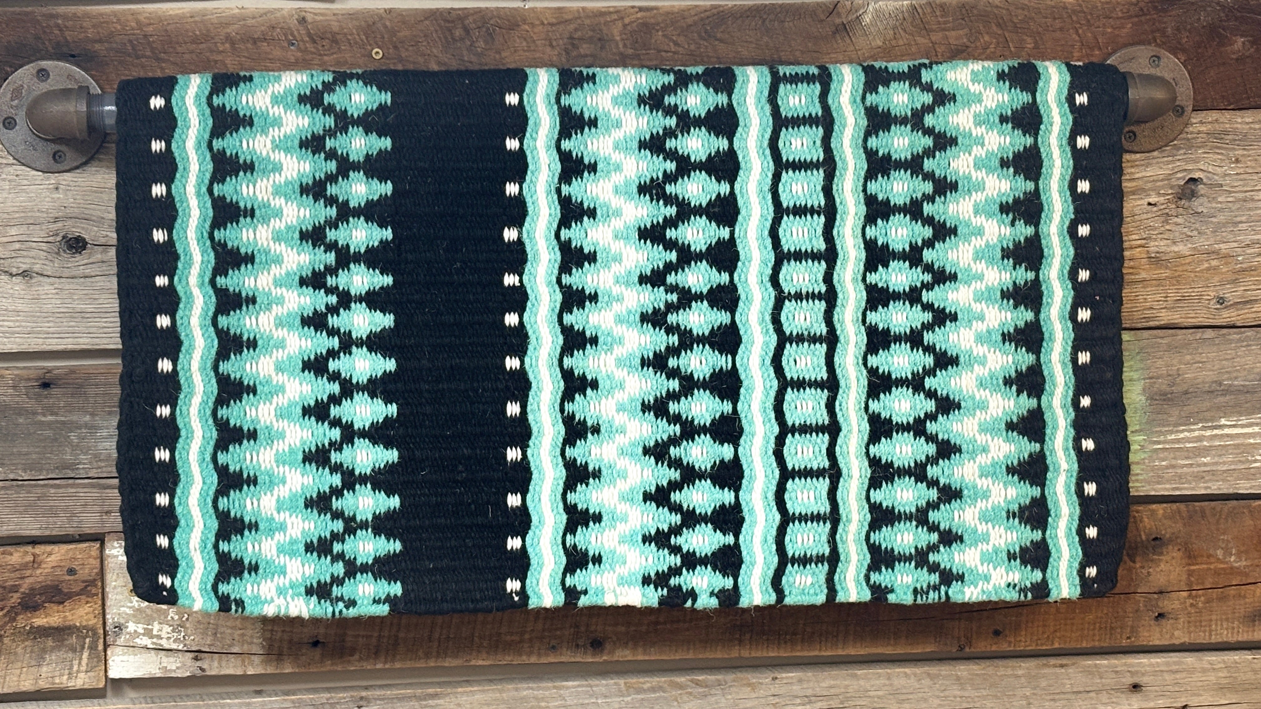 Wool Saddle Blanket ~ Seafoam - Henderson's Western Store