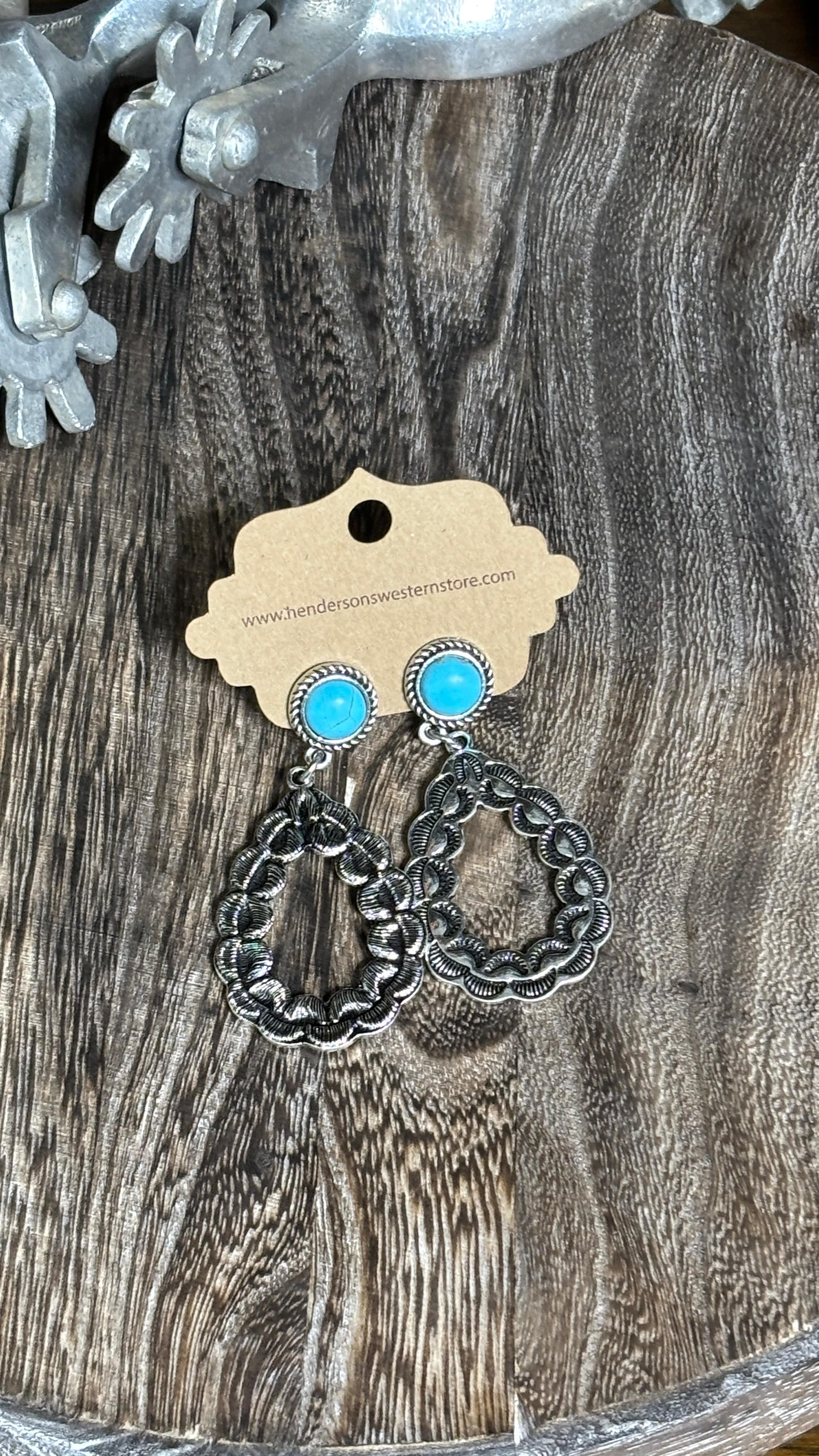Western Tear Drop Earring - Henderson's Western Store