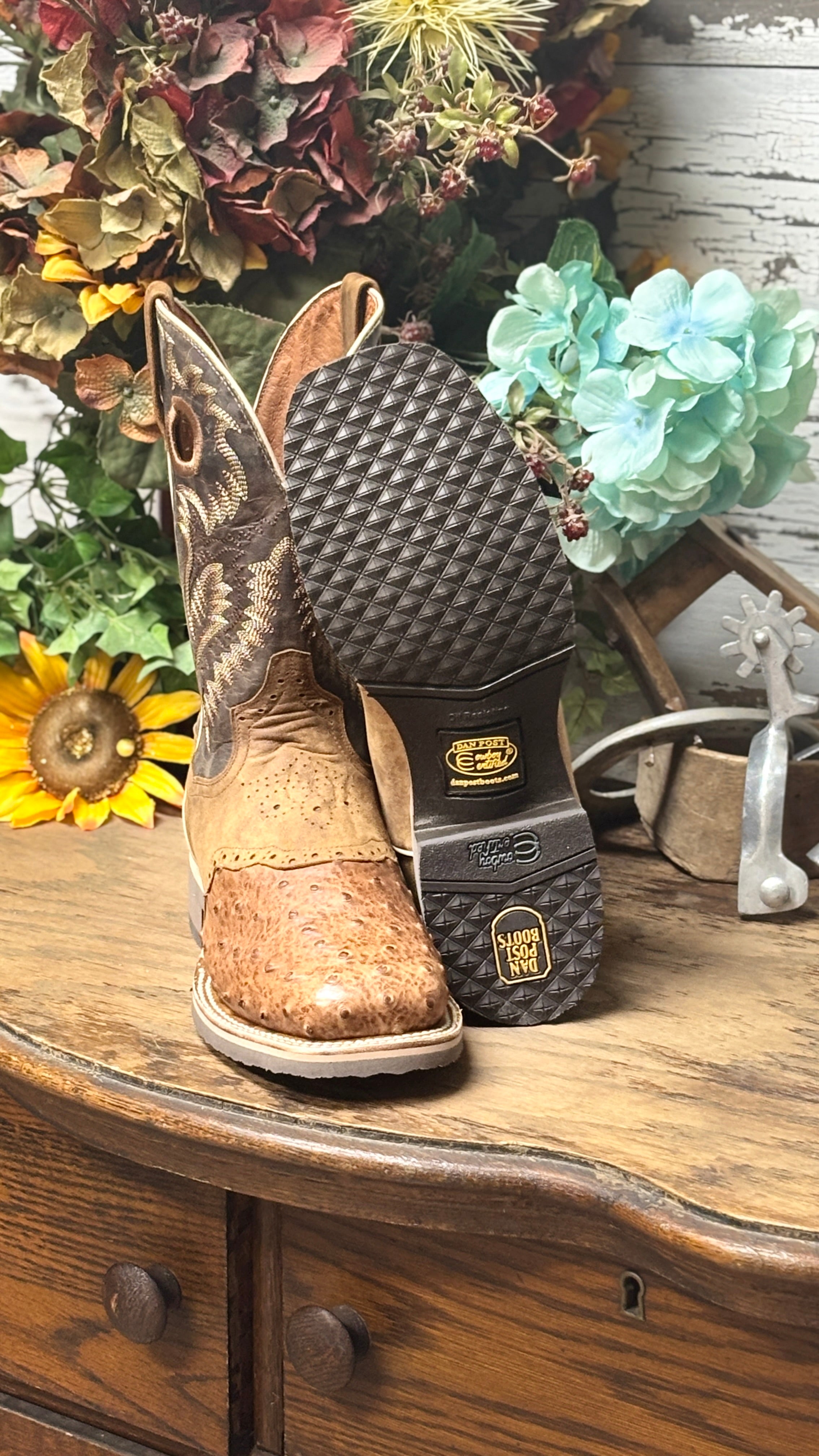 Martel Ostrich Boots by Dan Post - Henderson's Western Store