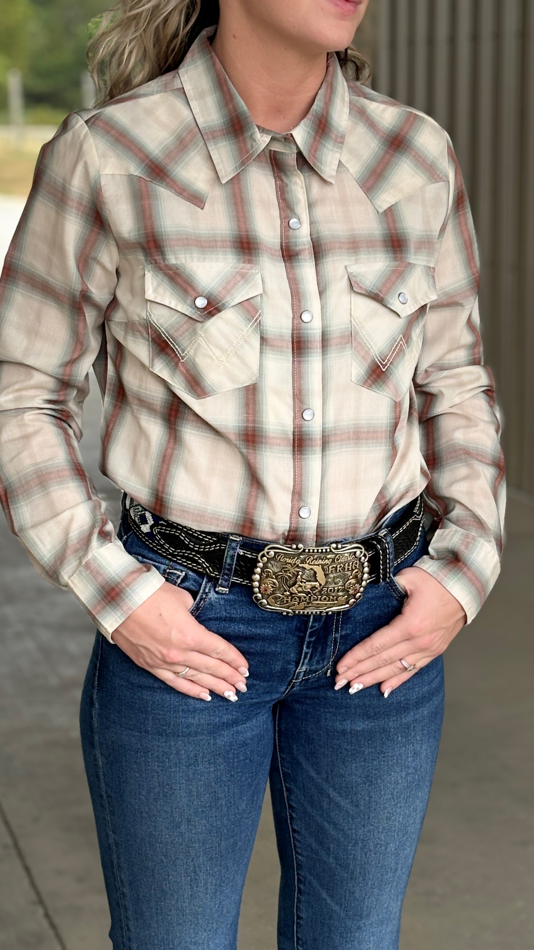 Ladies Wrangler Essential ~ Cream - Henderson's Western Store