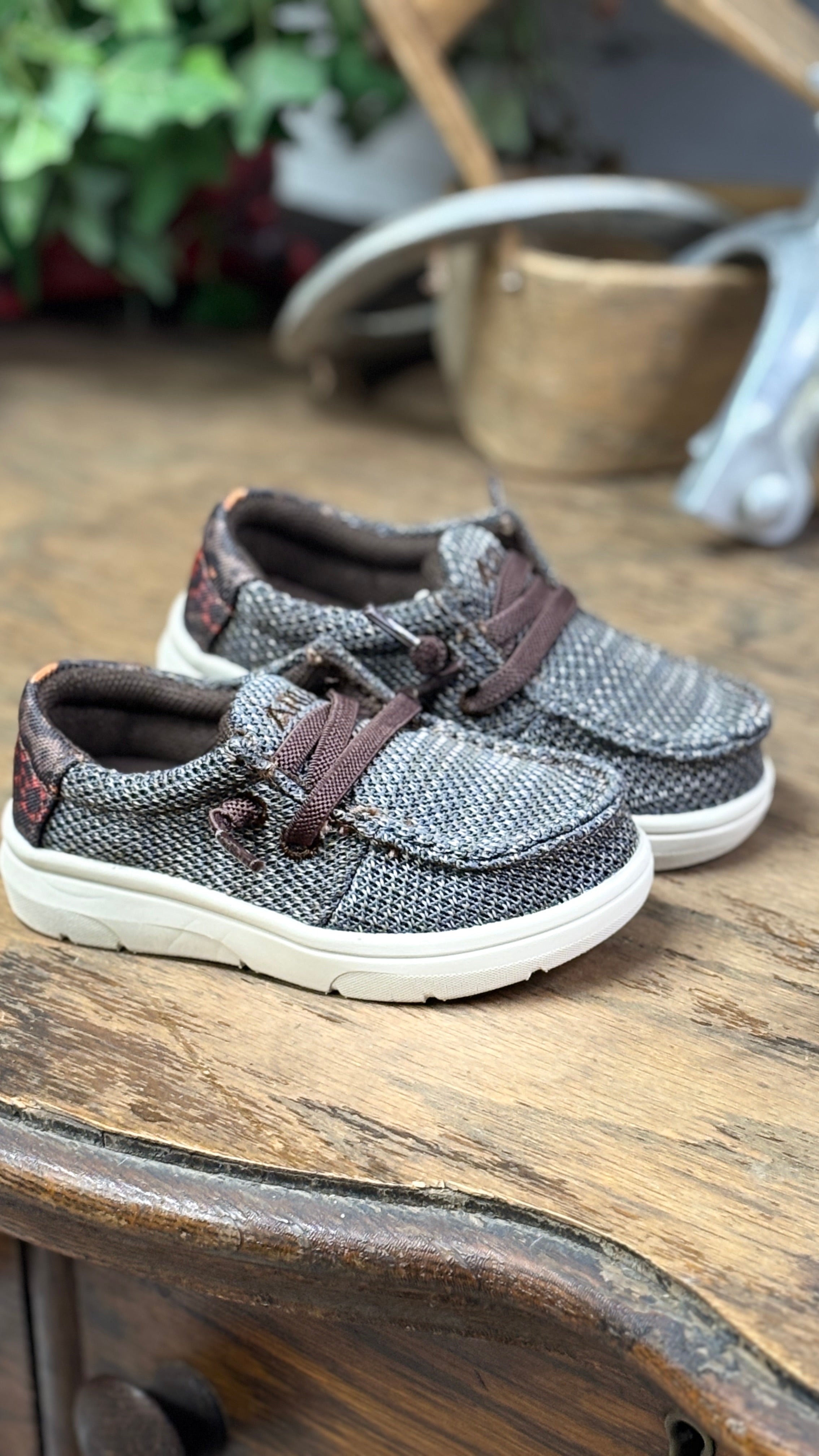 Ariat Lil' Stompers Casual Boots ~ Brown Aztec - Henderson's Western Store