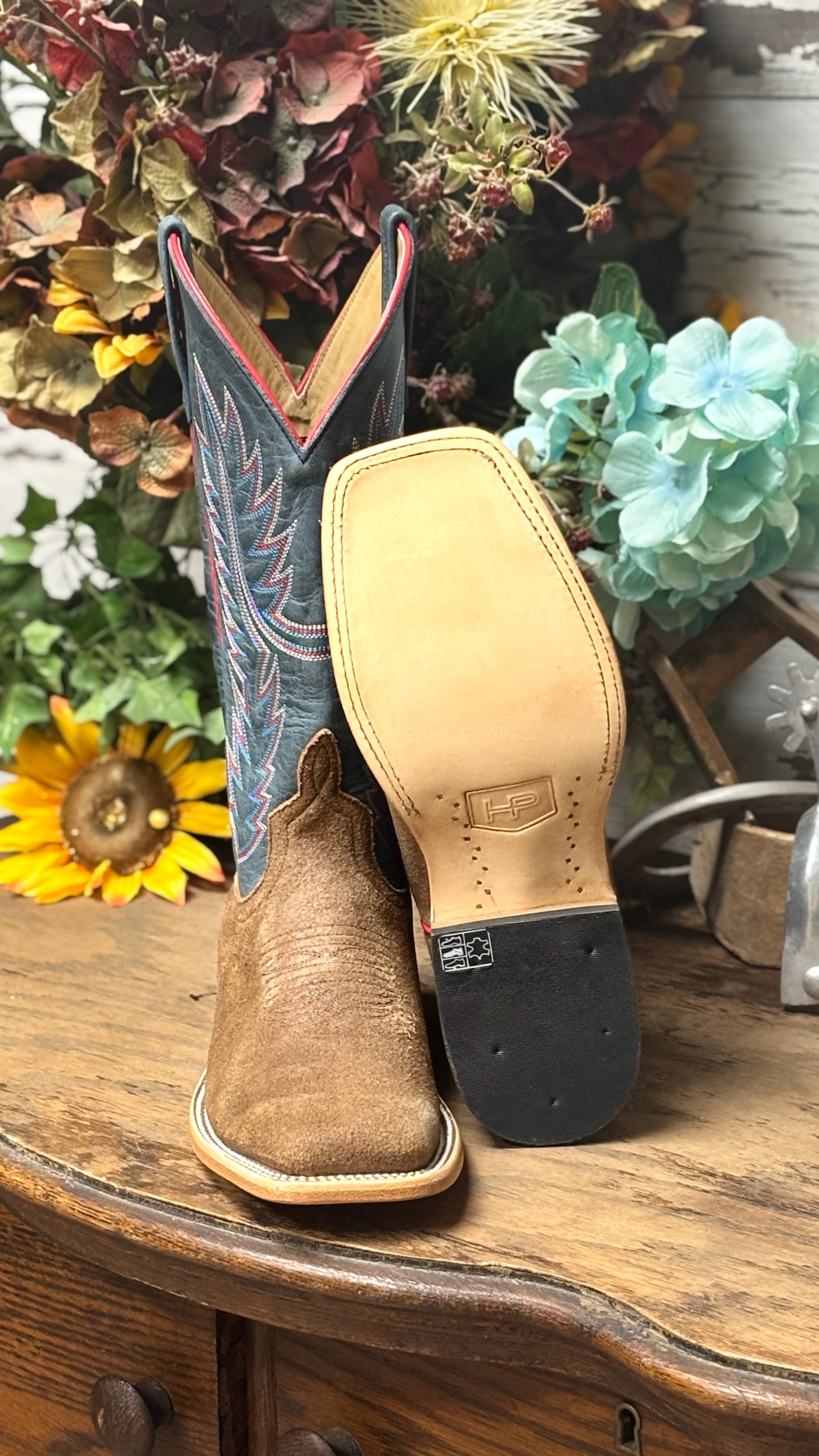 Tobaco Suede Boots by Horse Power - Henderson's Western Store