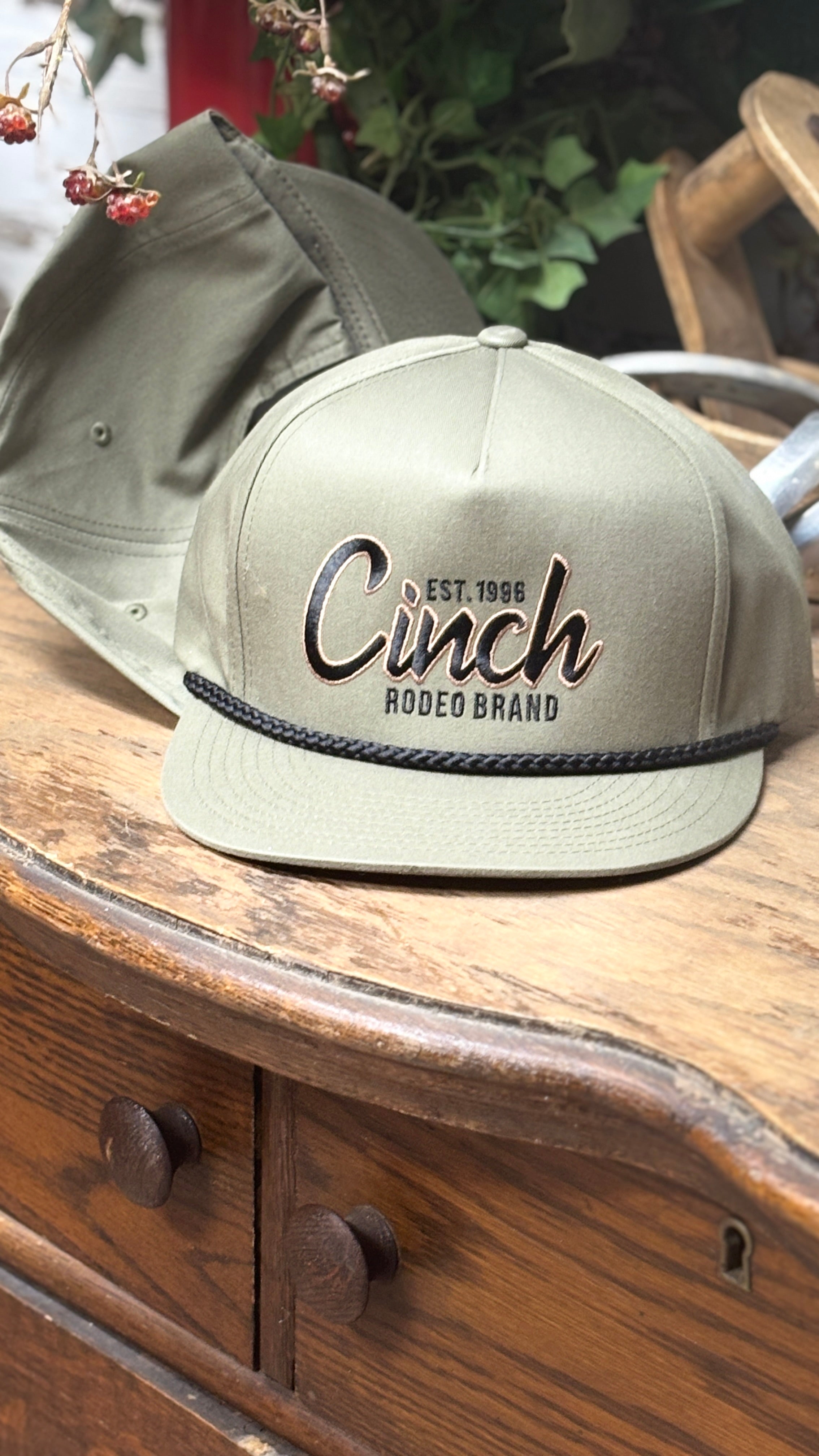 Cinch Ball Cap ~ Olive - Henderson's Western Store