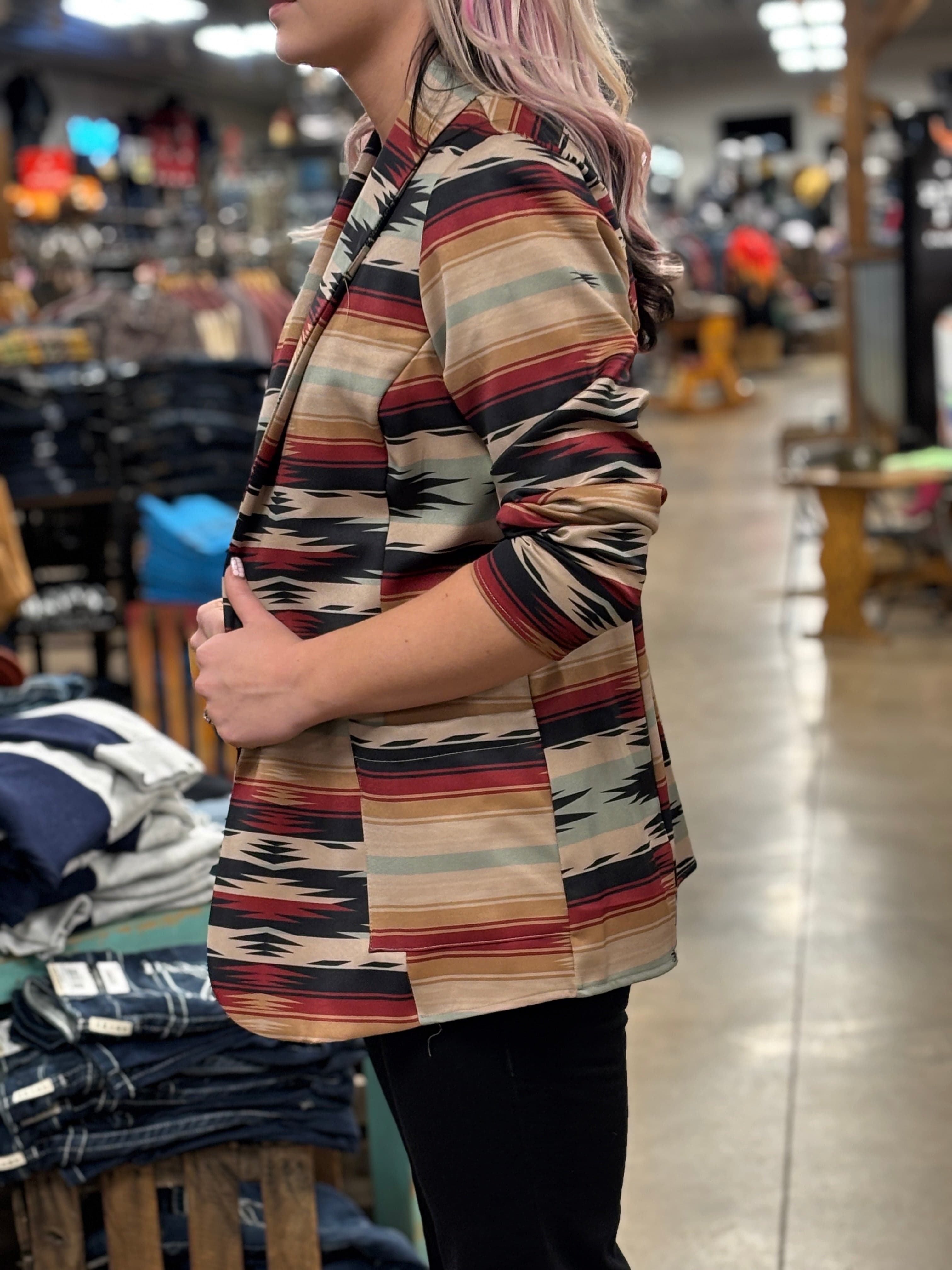 Aztec Print Blazer - Henderson's Western Store