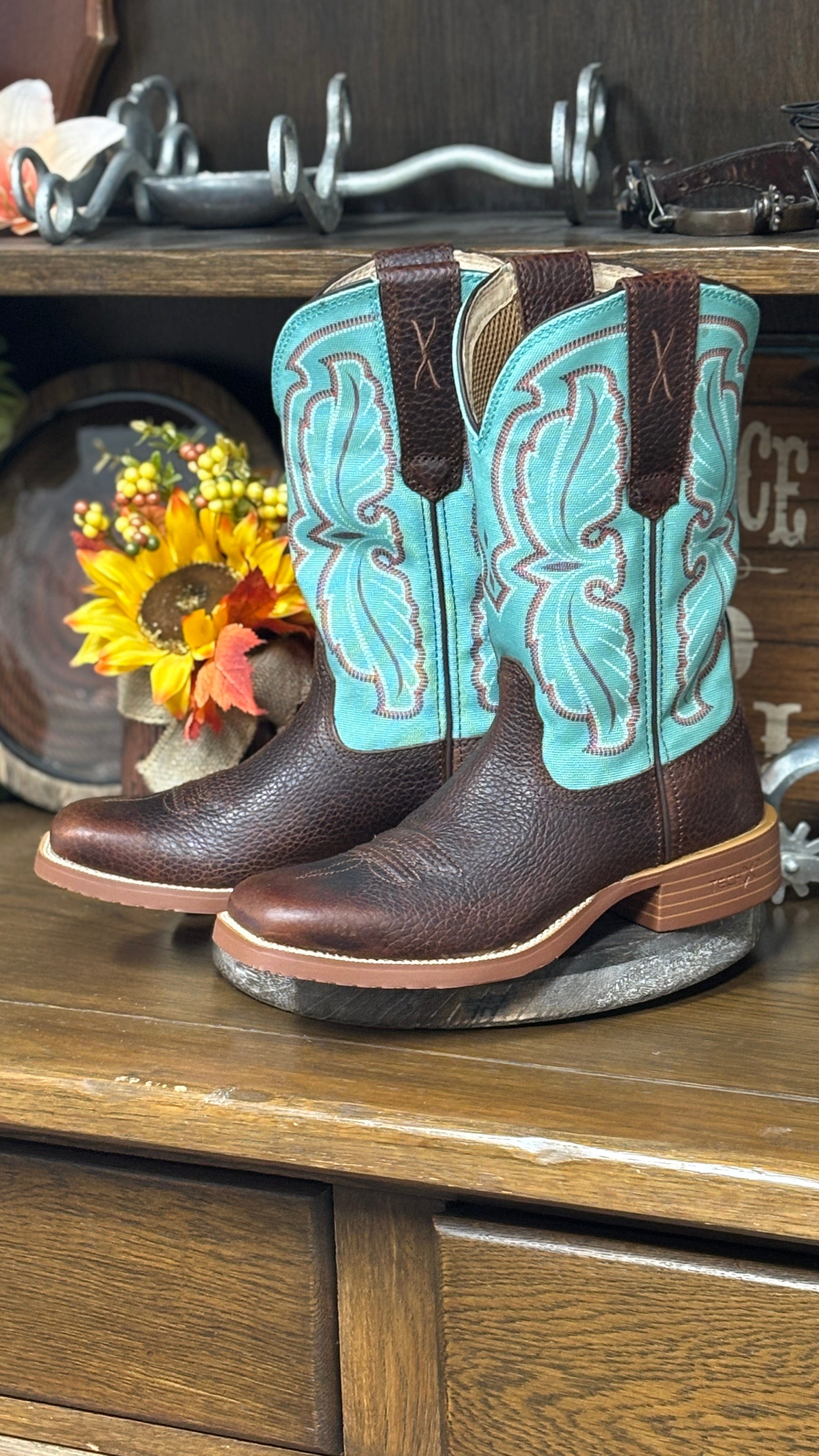 Ladies TechX Boot by Twisted X ~ Seafoam - Henderson's Western Store