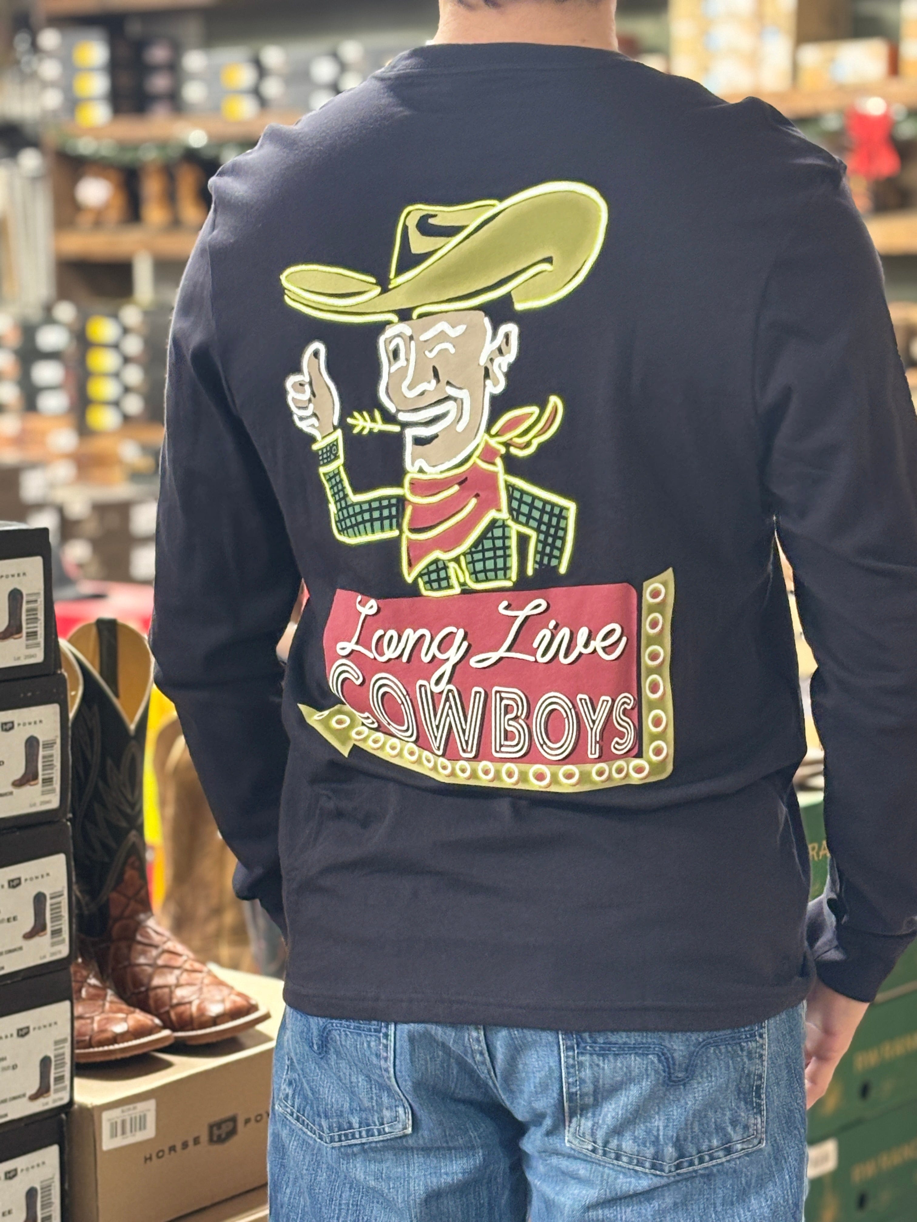 Wrangler Long Live Cowboys Tee - Henderson's Western Store