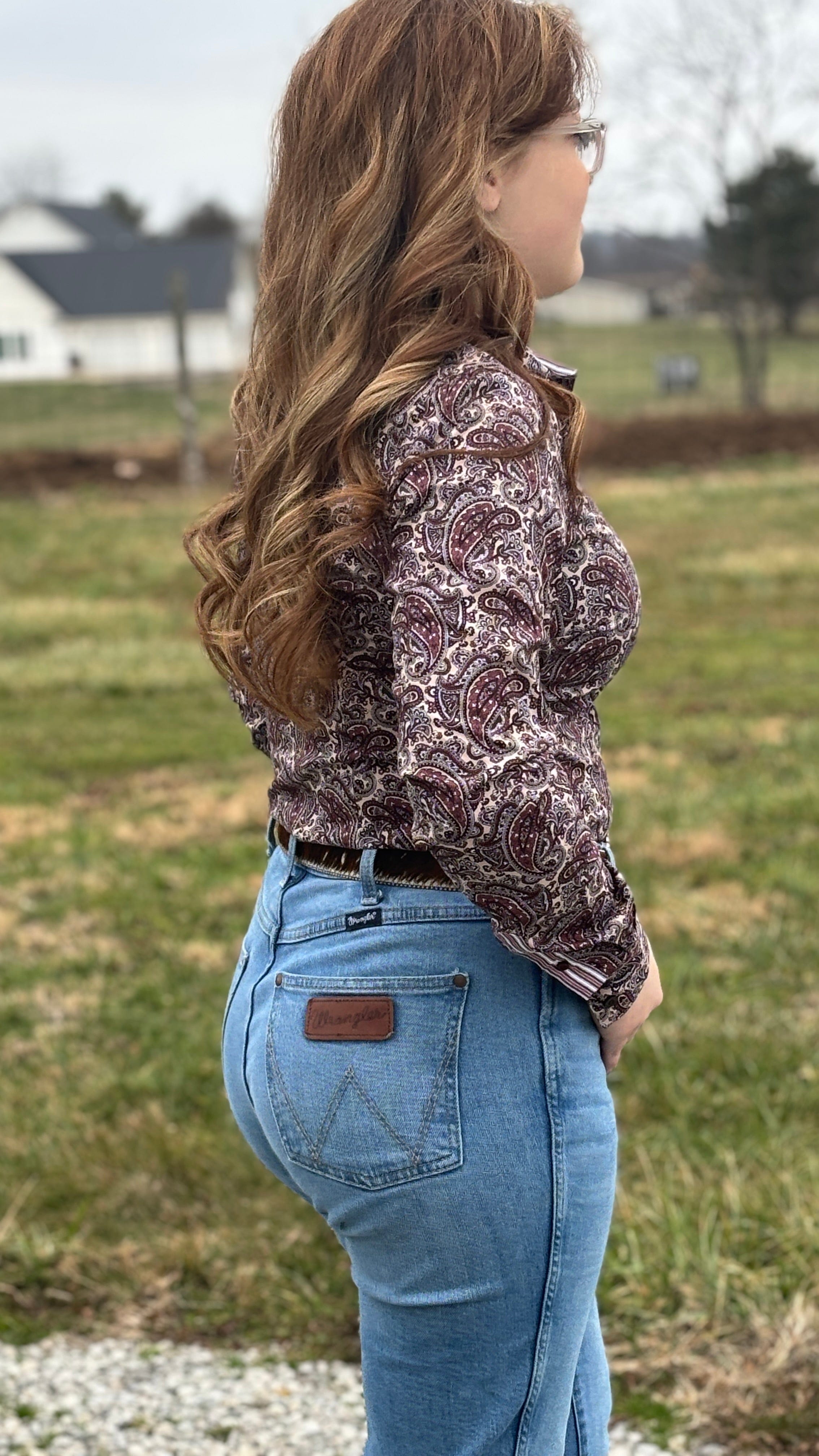 Ladies Cinch ~ Mulberry Paisley - Henderson's Western Store