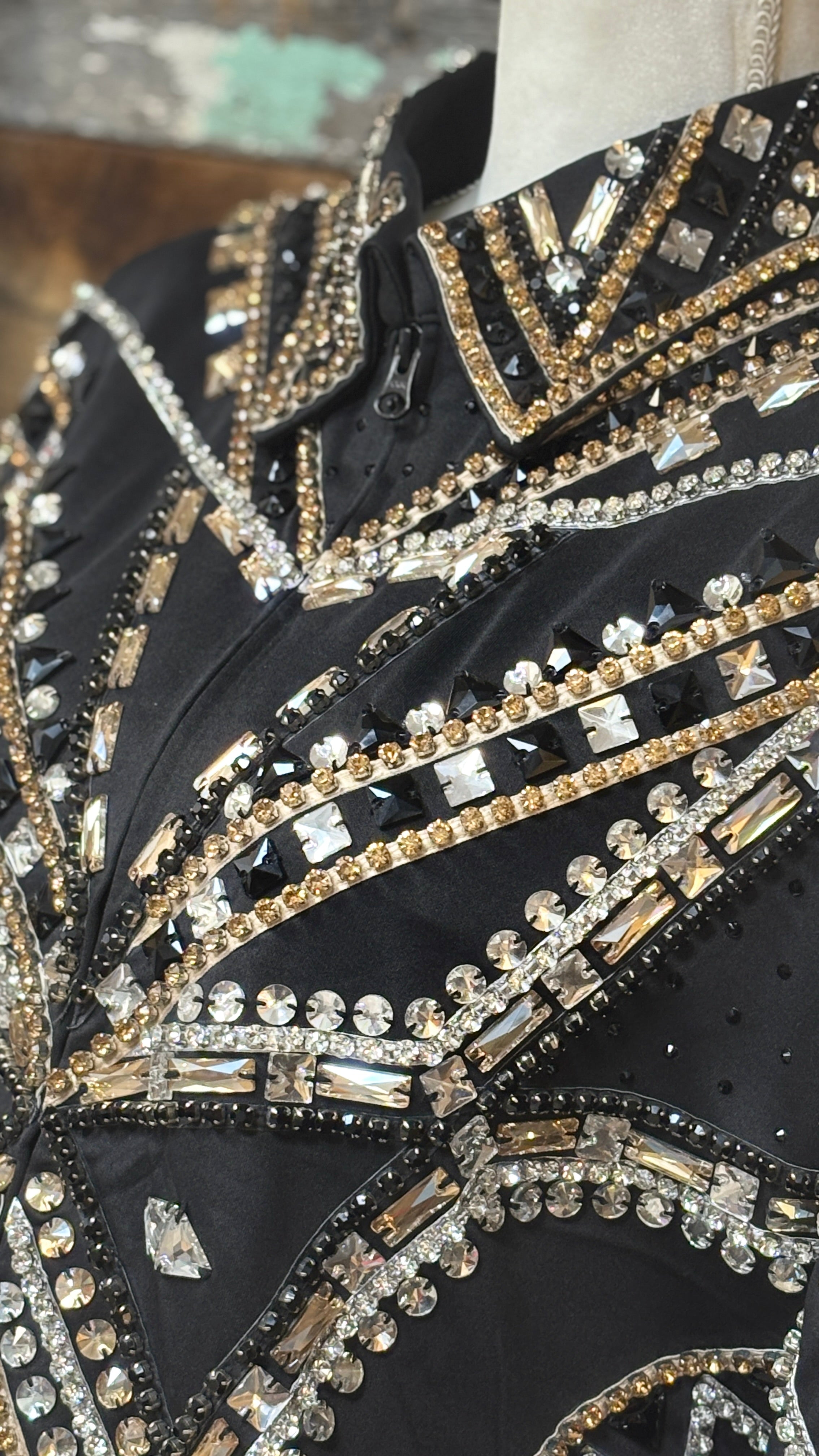 All Day Show Jacket ~ Black & Gold - Henderson's Western Store