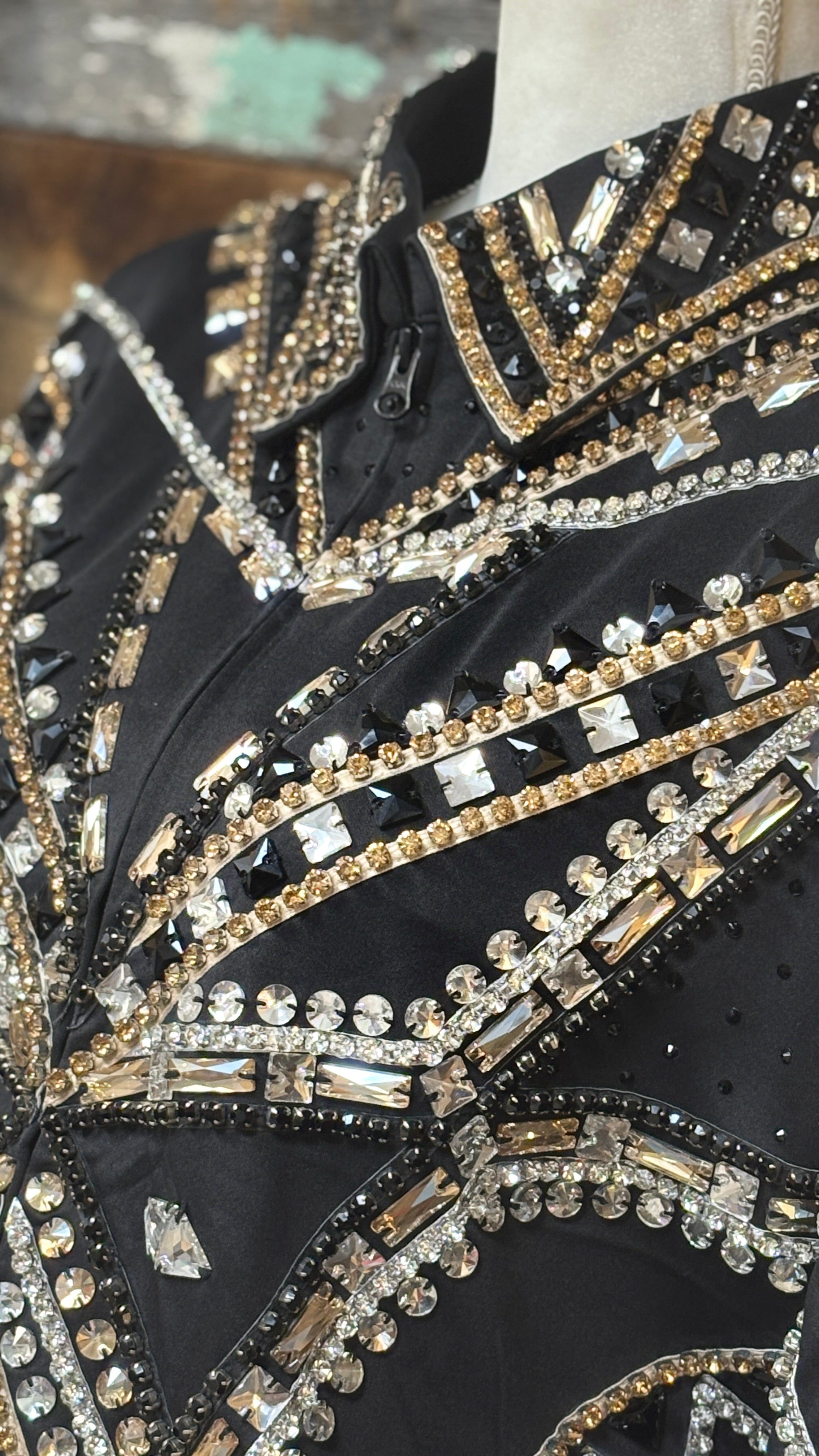 All Day Show Jacket ~ Black & Gold - Henderson's Western Store