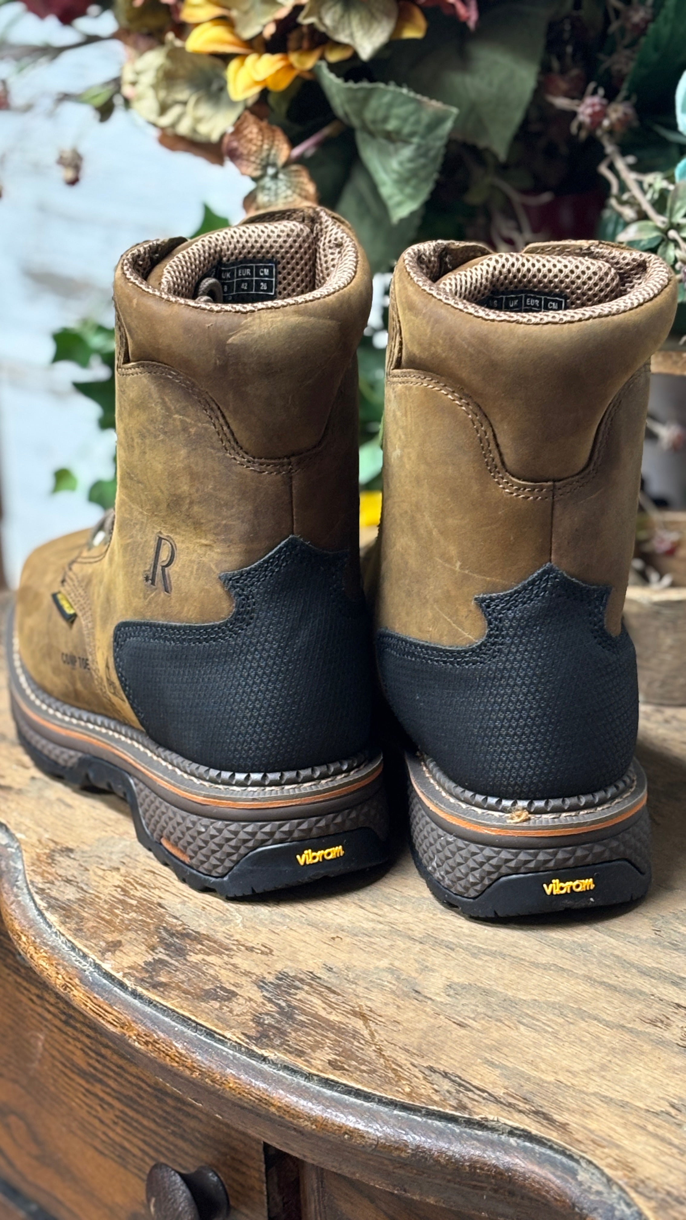 Cowhide Lacer Boots by R. Watson ~ Comp Toe - Henderson's Western Store