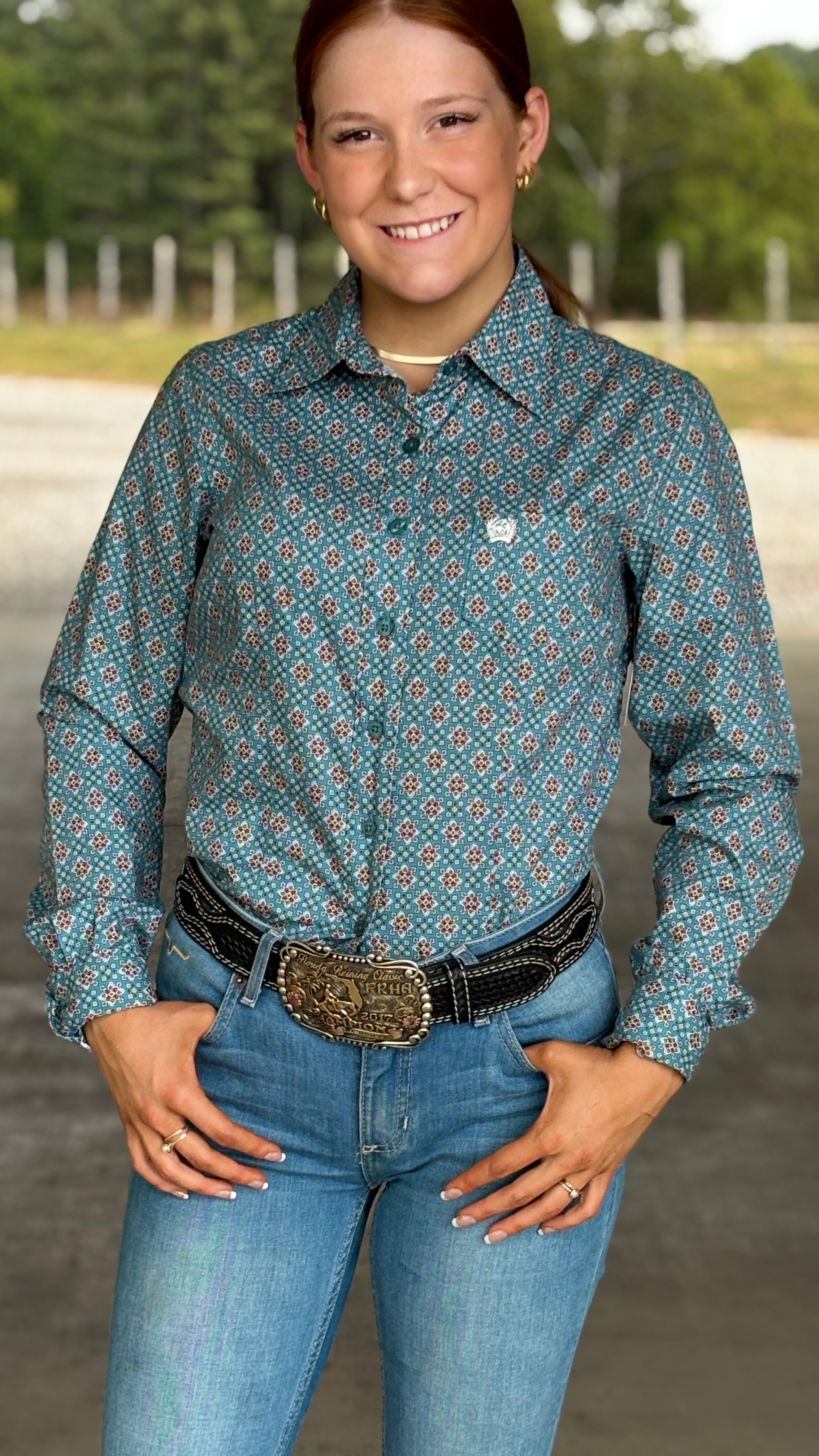Ladies Cinch ~ Blue - Henderson's Western Store