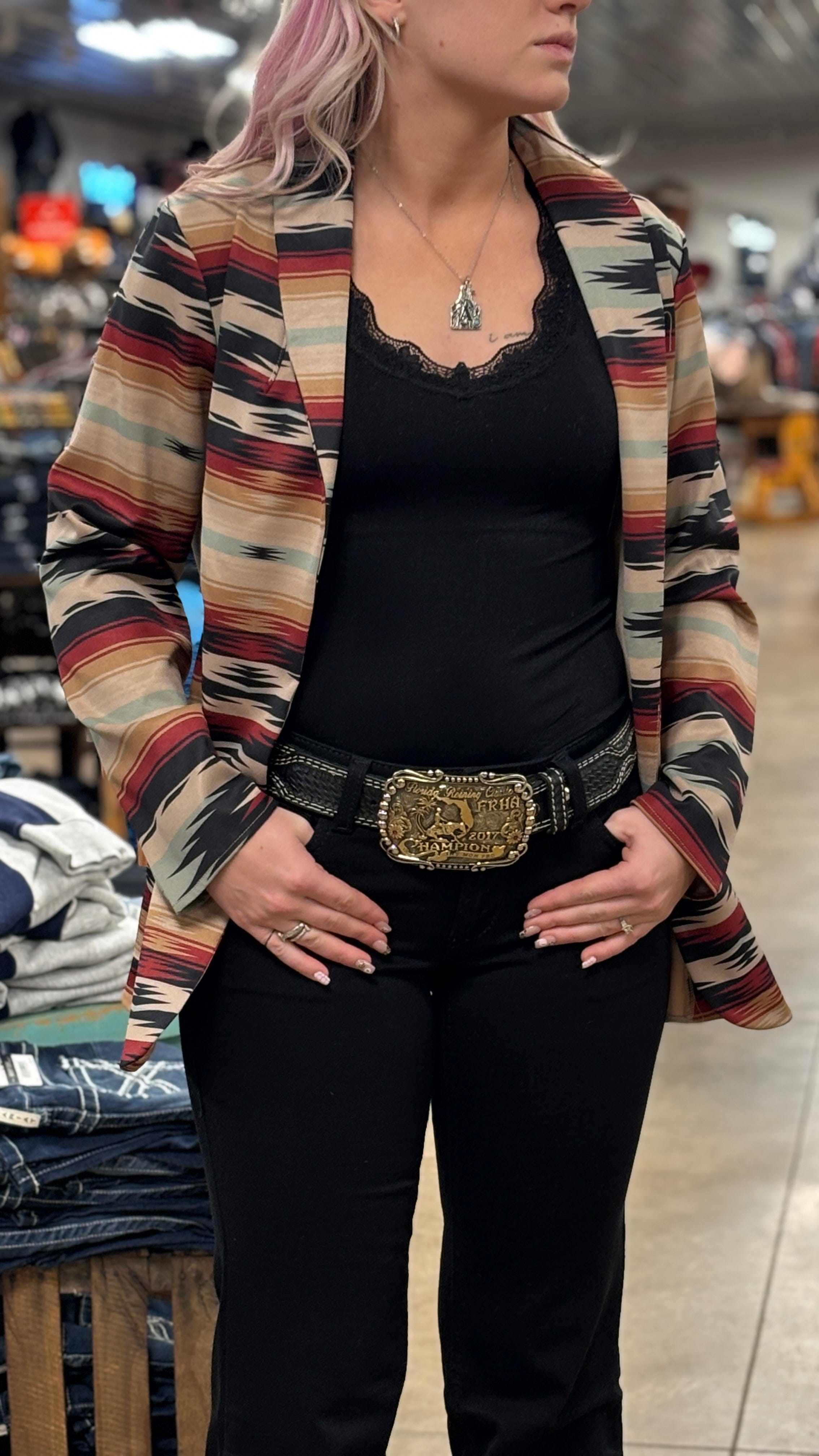 Aztec Print Blazer - Henderson's Western Store
