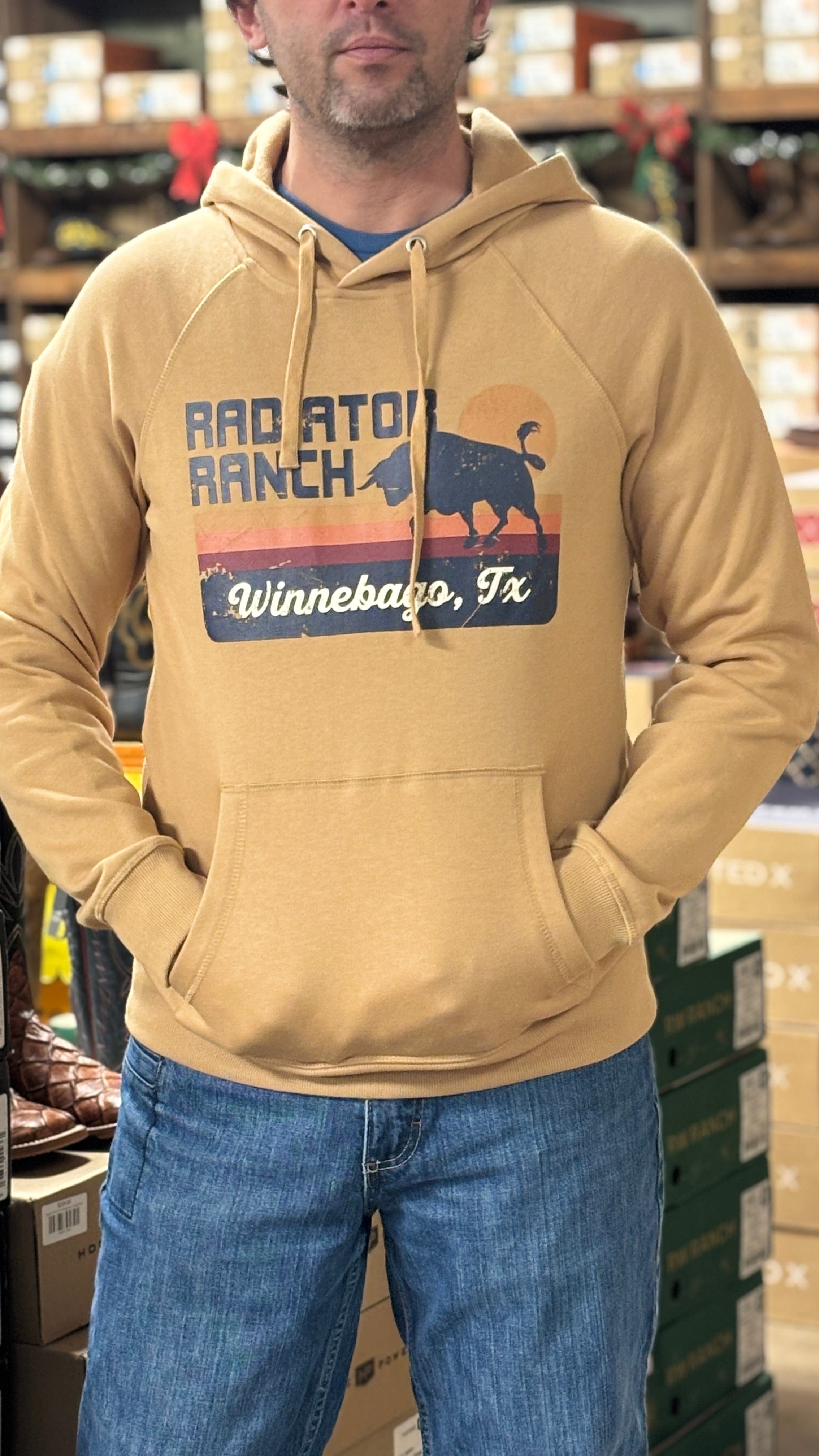 Dale Brisby Graphic Hoodie ~ Camel - Henderson's Western Store