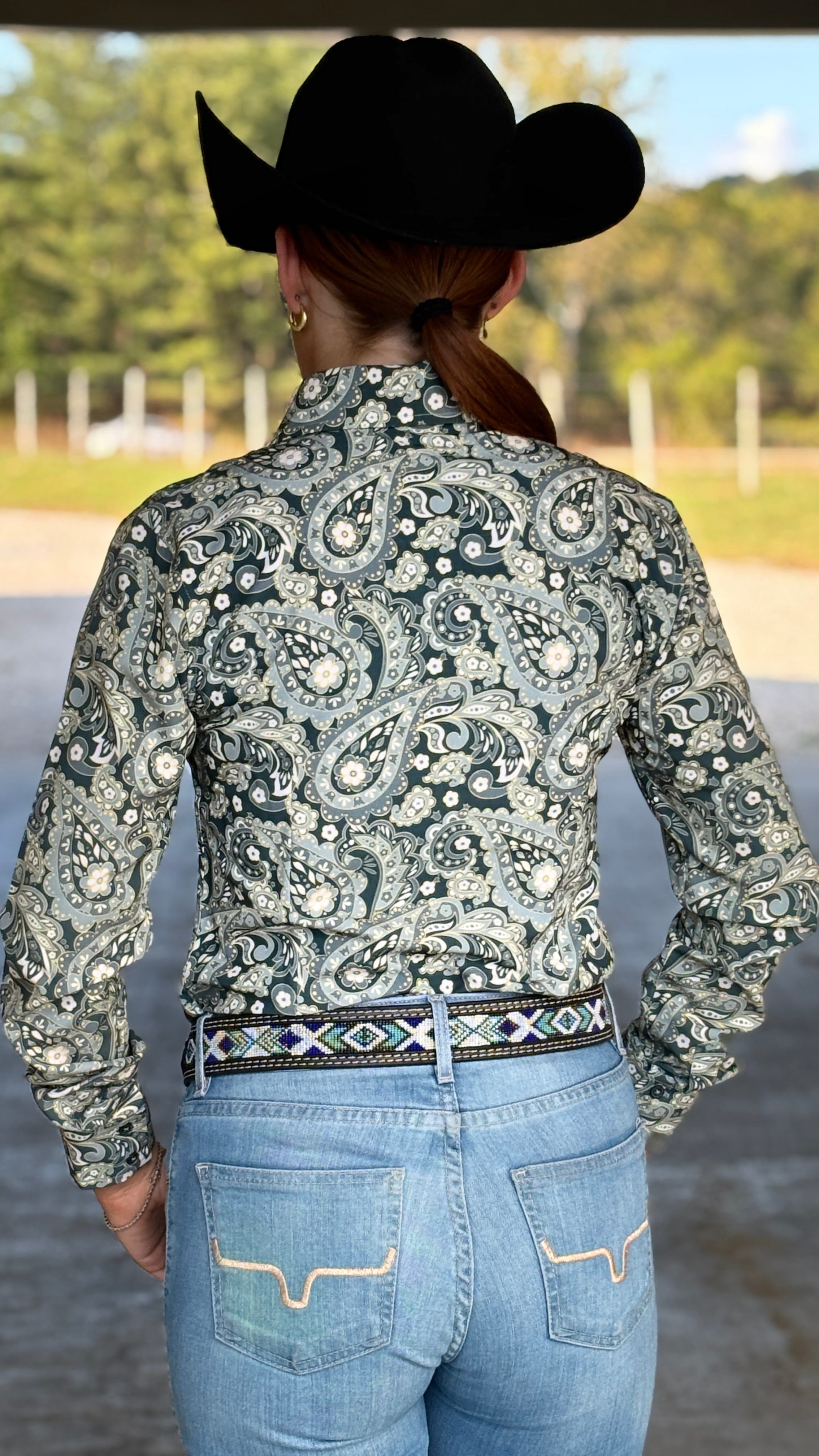 RHC Easy Care Button Down ~ Sage - Henderson's Western Store