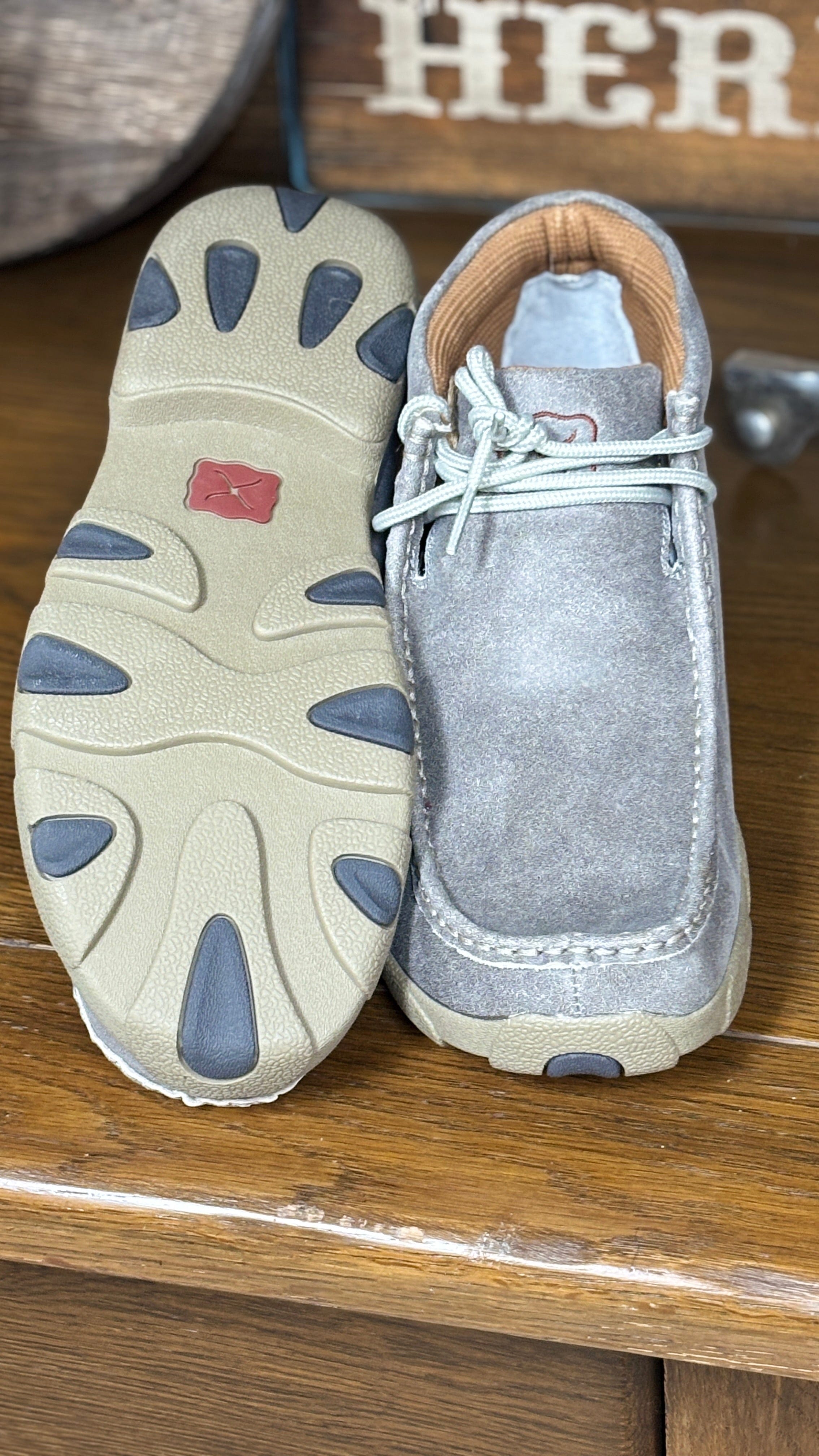 Men's Chukka Driving Moc ~ Grey - Henderson's Western Store